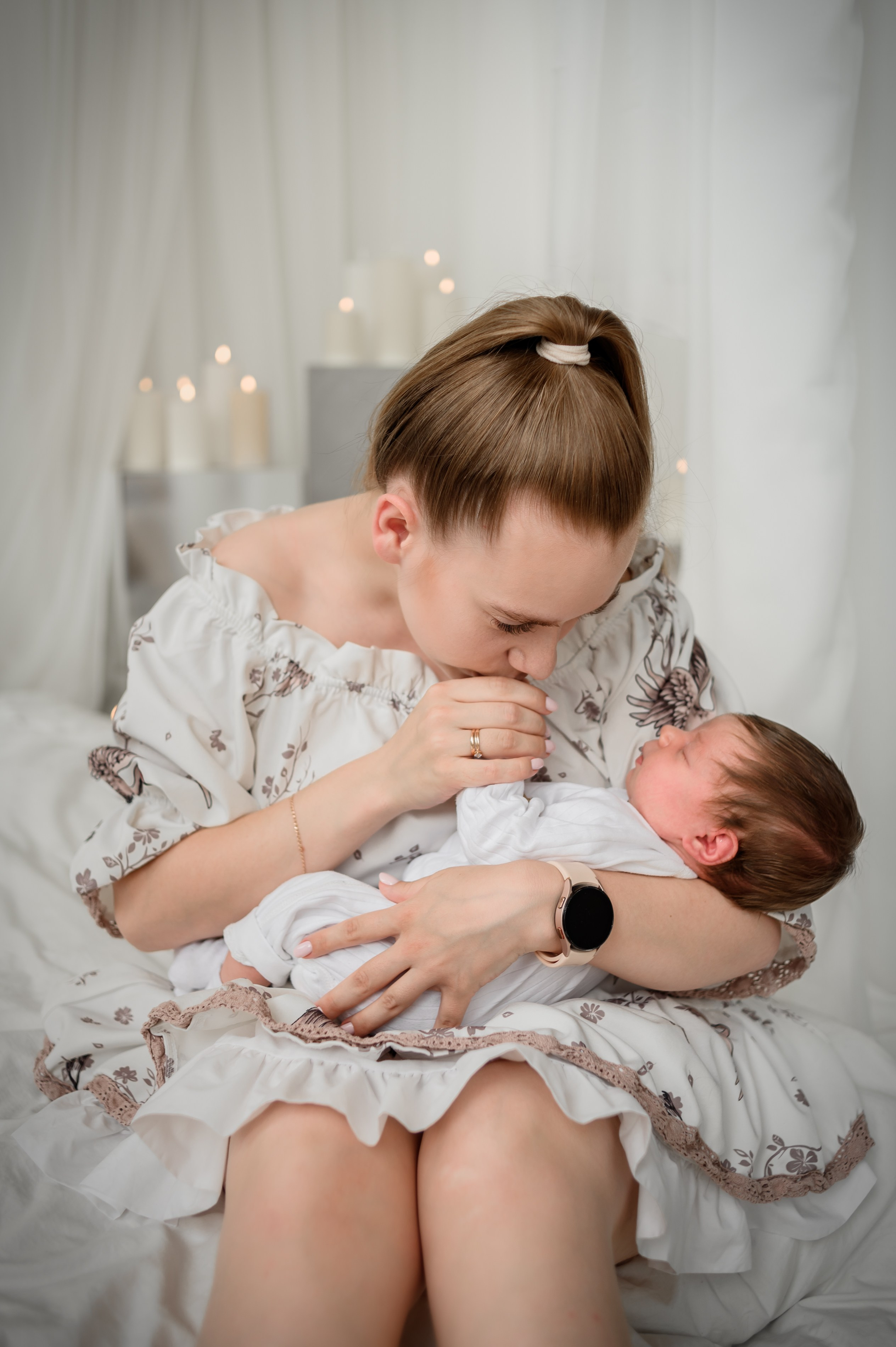 Lifestyle newborn. Фотограф новорождённых в Рязани, фотосъемка выписки из роддома, крещен