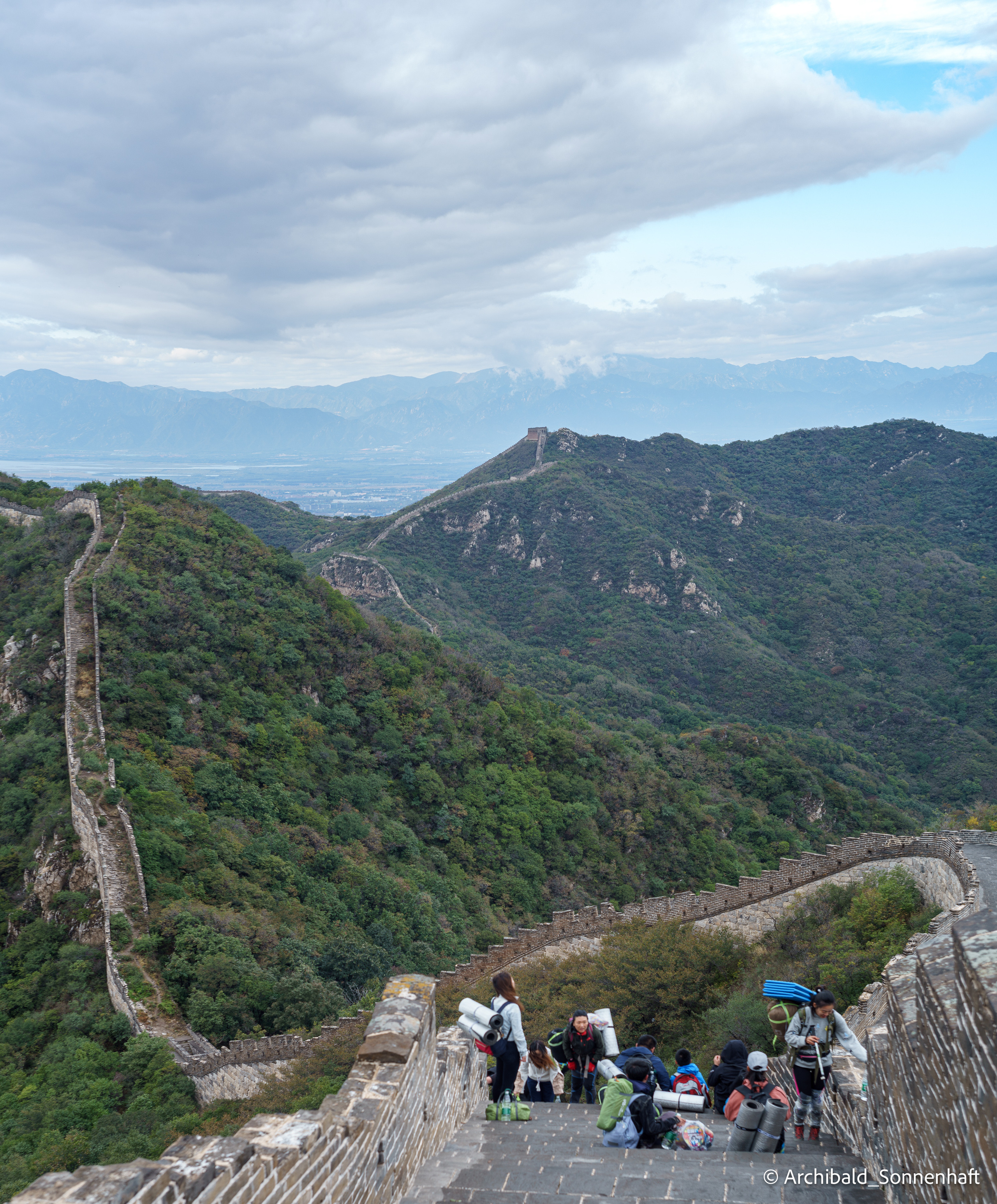 🇨🇳 长城, 北京 (Chinese wall, Beijing), 2019.10. Photographer in Guangzhou, China. Archibald Sonnenhaft