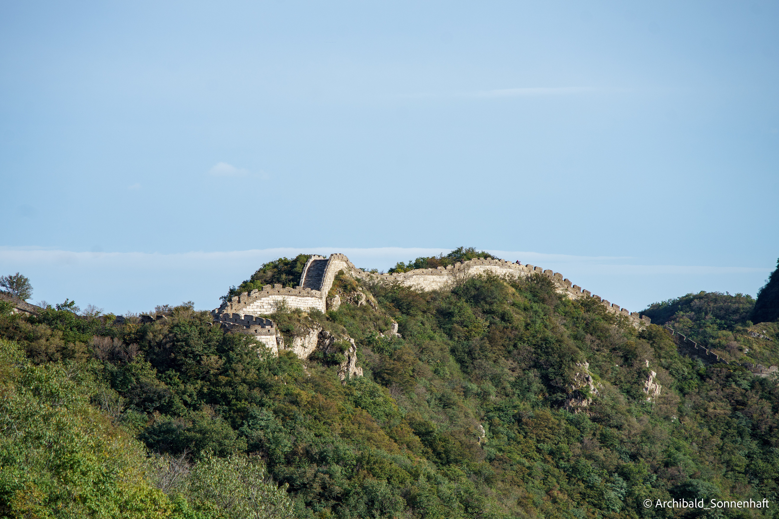 🇨🇳 长城, 北京 (Chinese wall, Beijing), 2019.10. Photographer in Guangzhou, China. Archibald Sonnenhaft