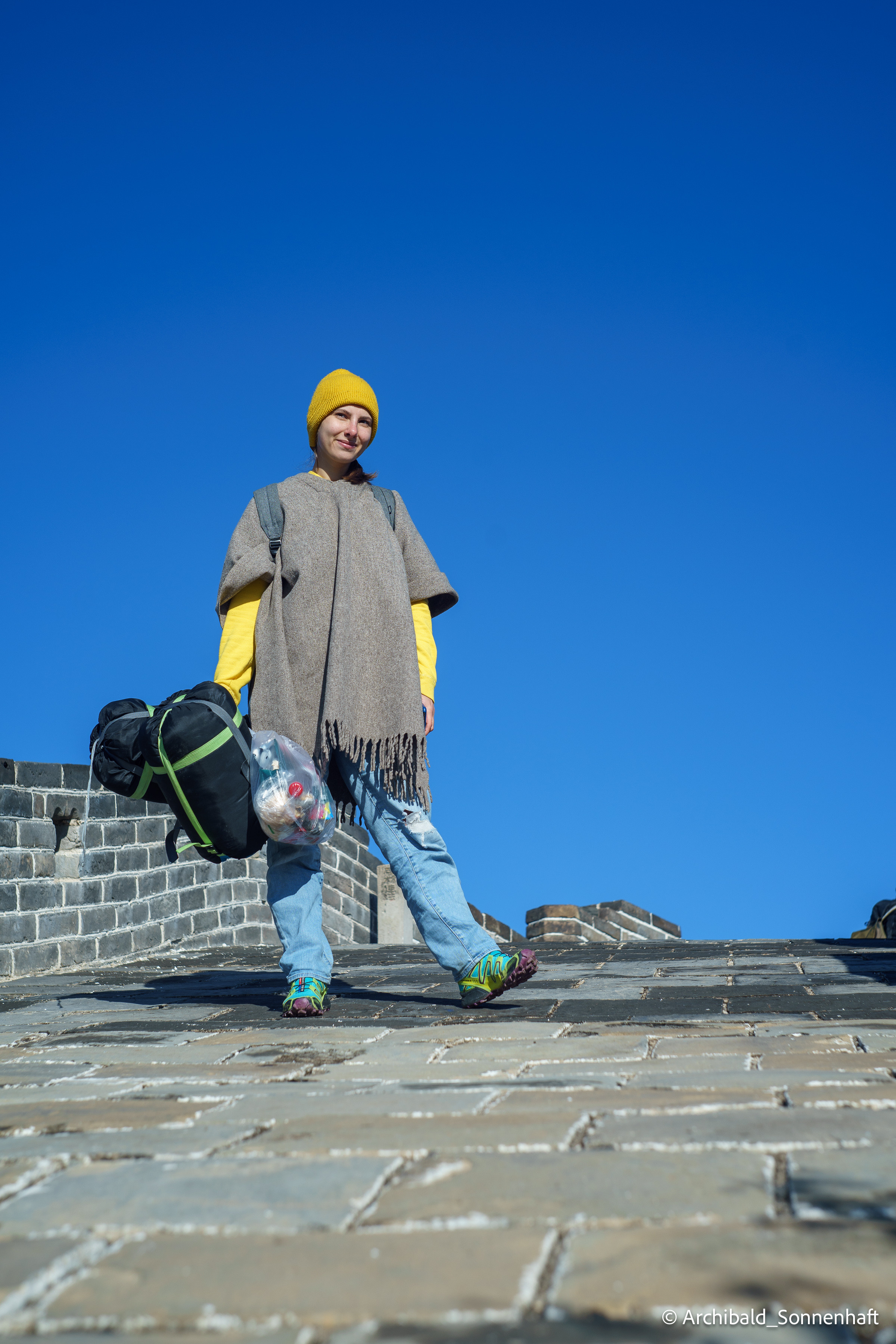 🇨🇳 长城, 北京 (Chinese wall, Beijing), 2019.10. Photographer in Guangzhou, China. Archibald Sonnenhaft