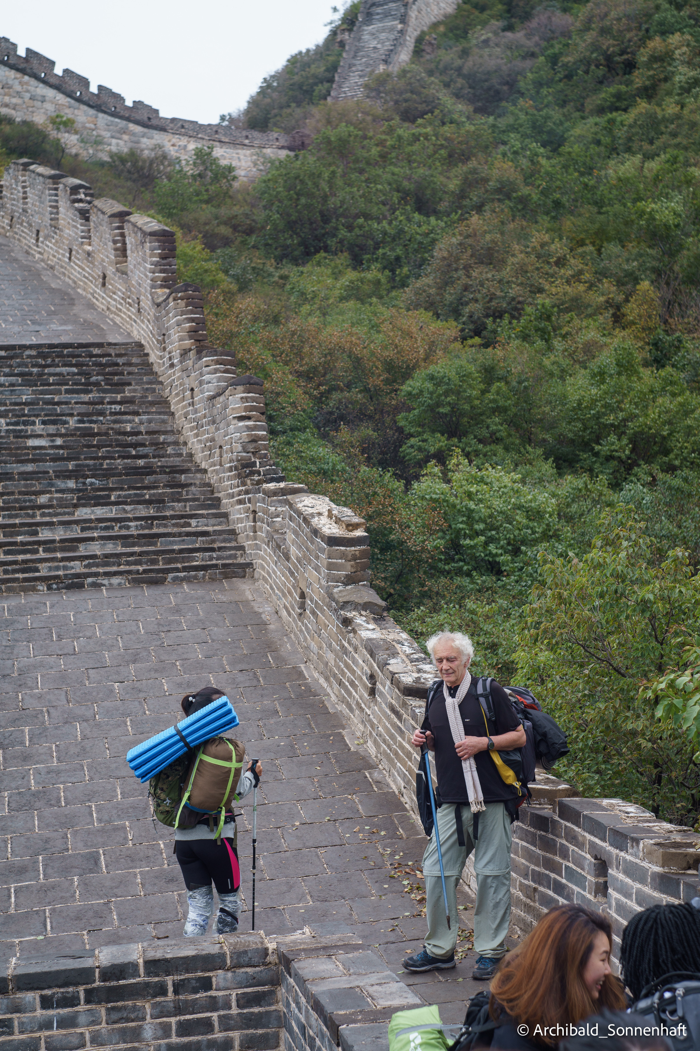 🇨🇳 长城, 北京 (Chinese wall, Beijing), 2019.10. Photographer in Guangzhou, China. Archibald Sonnenhaft