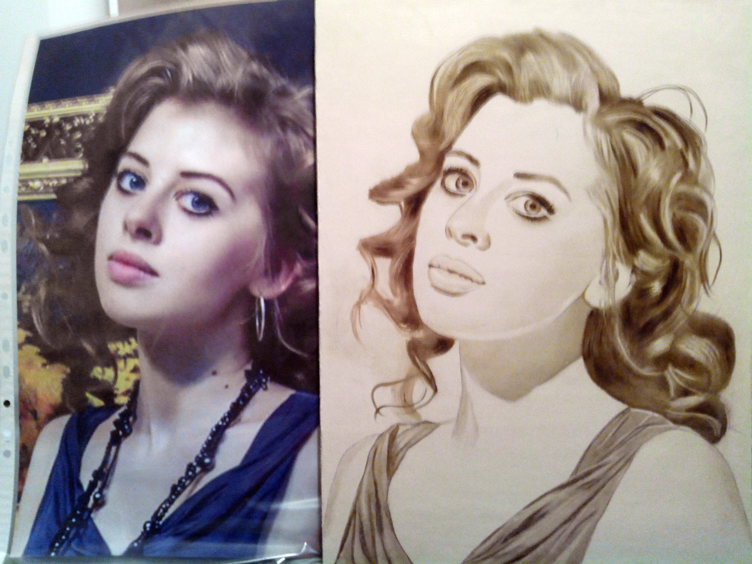 The first layer of the portrait