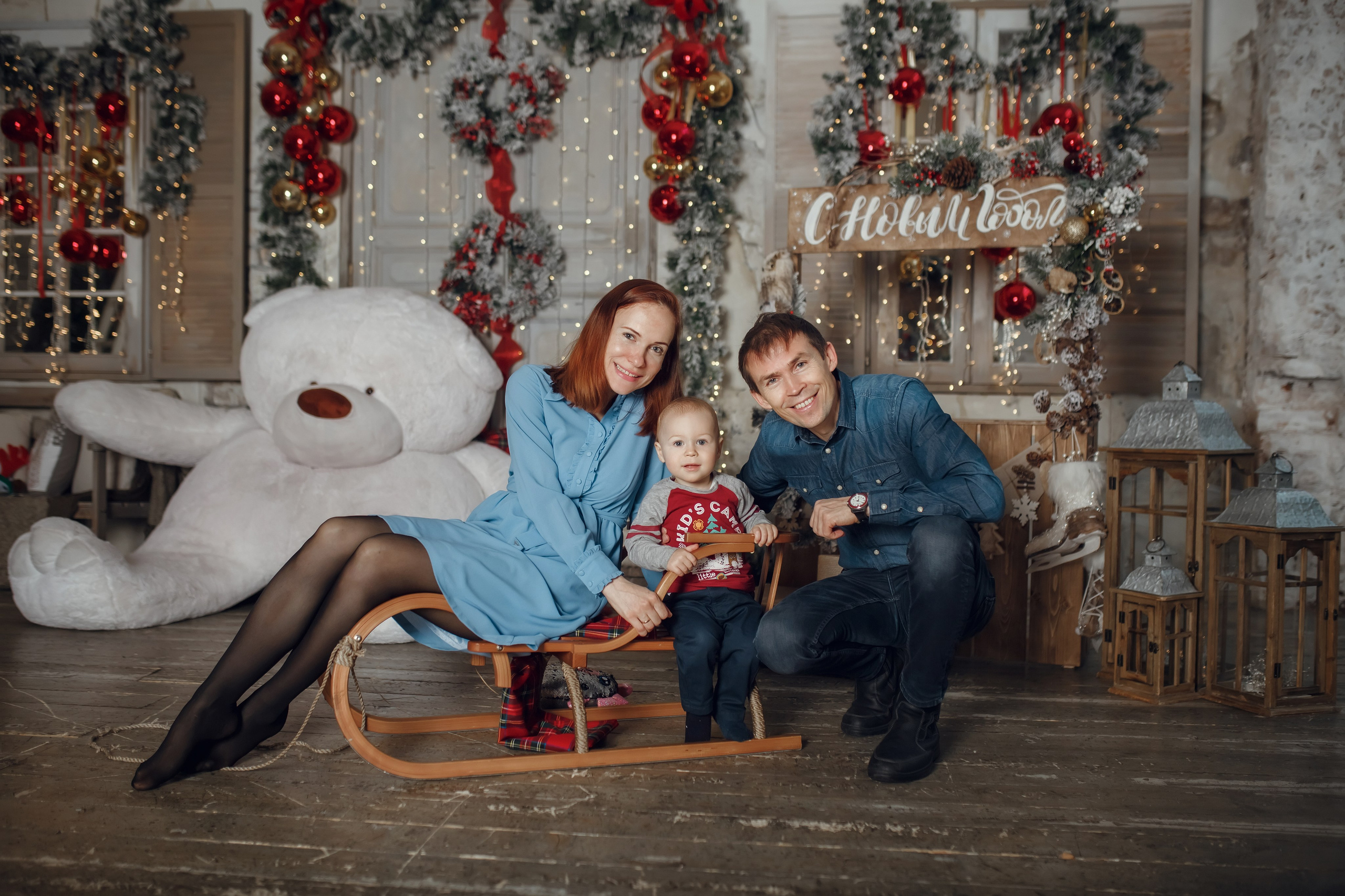 Богдан и семья. Фотограф на Крещение, семейный фотограф в Москве