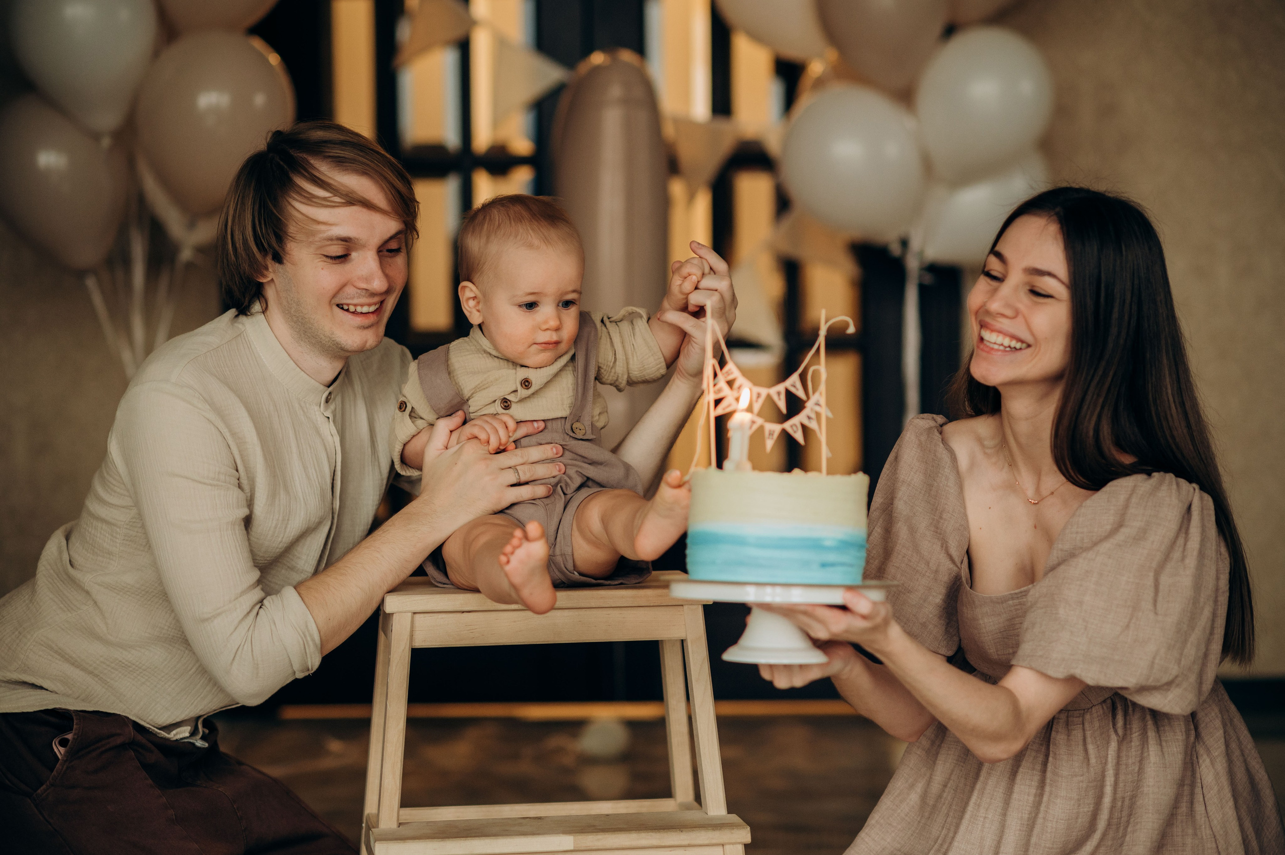 Домашняя фотосессия на годик. Семейный фотограф в Домодедово и Москве Елена Пичугина