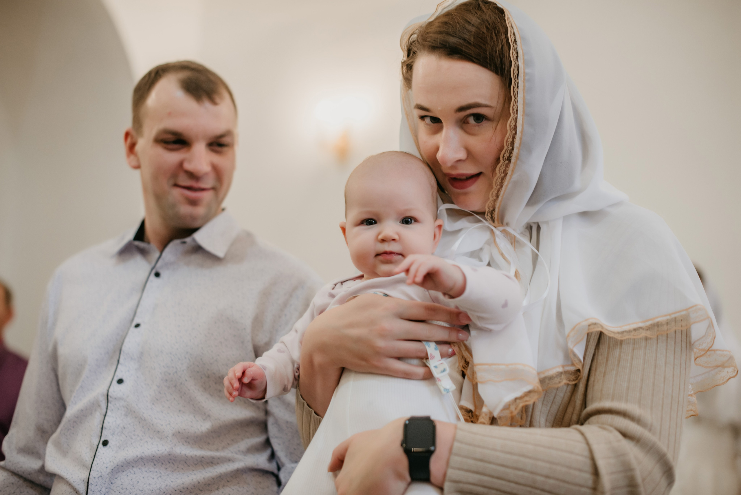 Таинство крещения Анны. Свадебный, семейный и портретный фотограф в Суворове Анастасия Седыкин