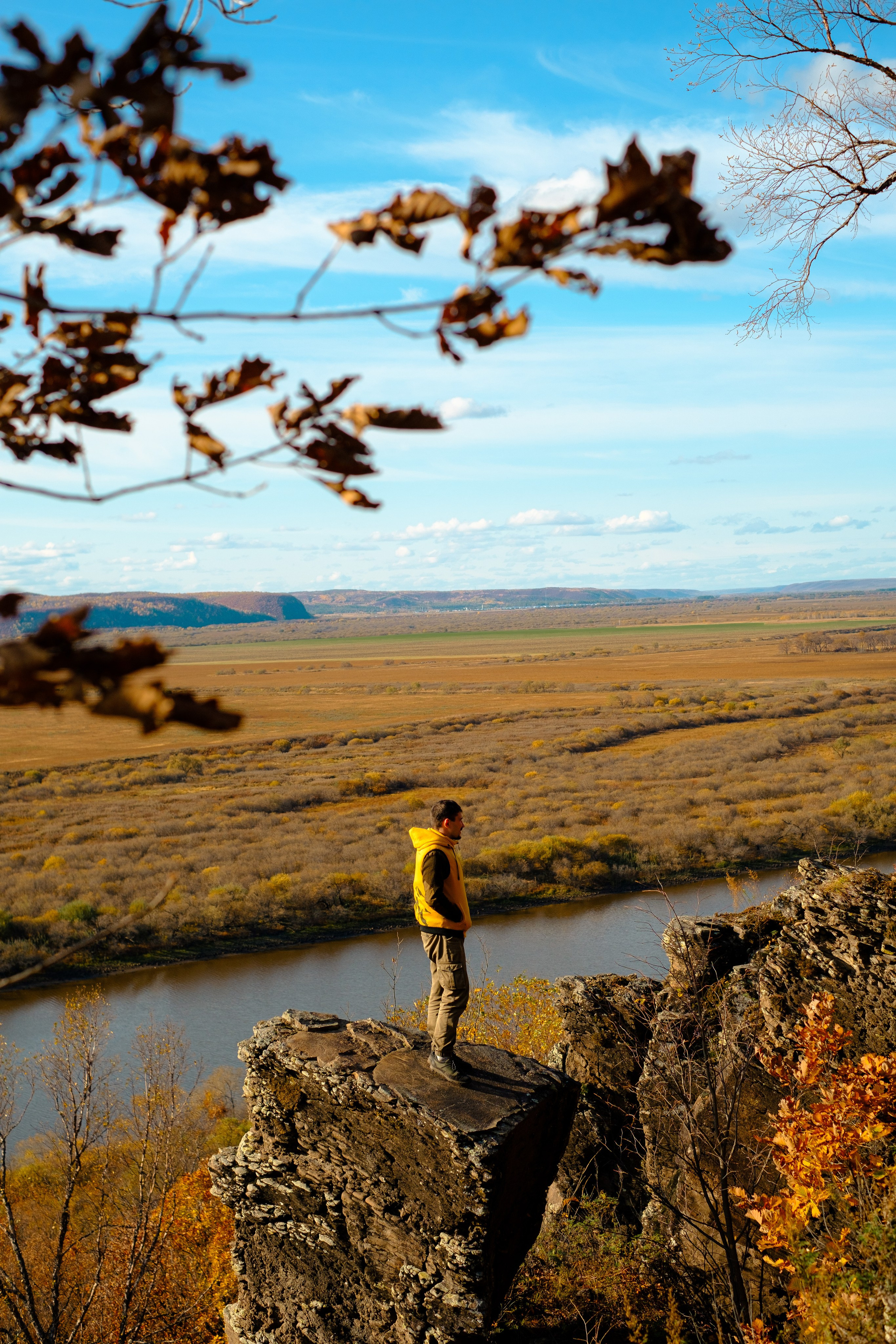 Михайловские столбы осенью. Фотограф Благовещенска Яна