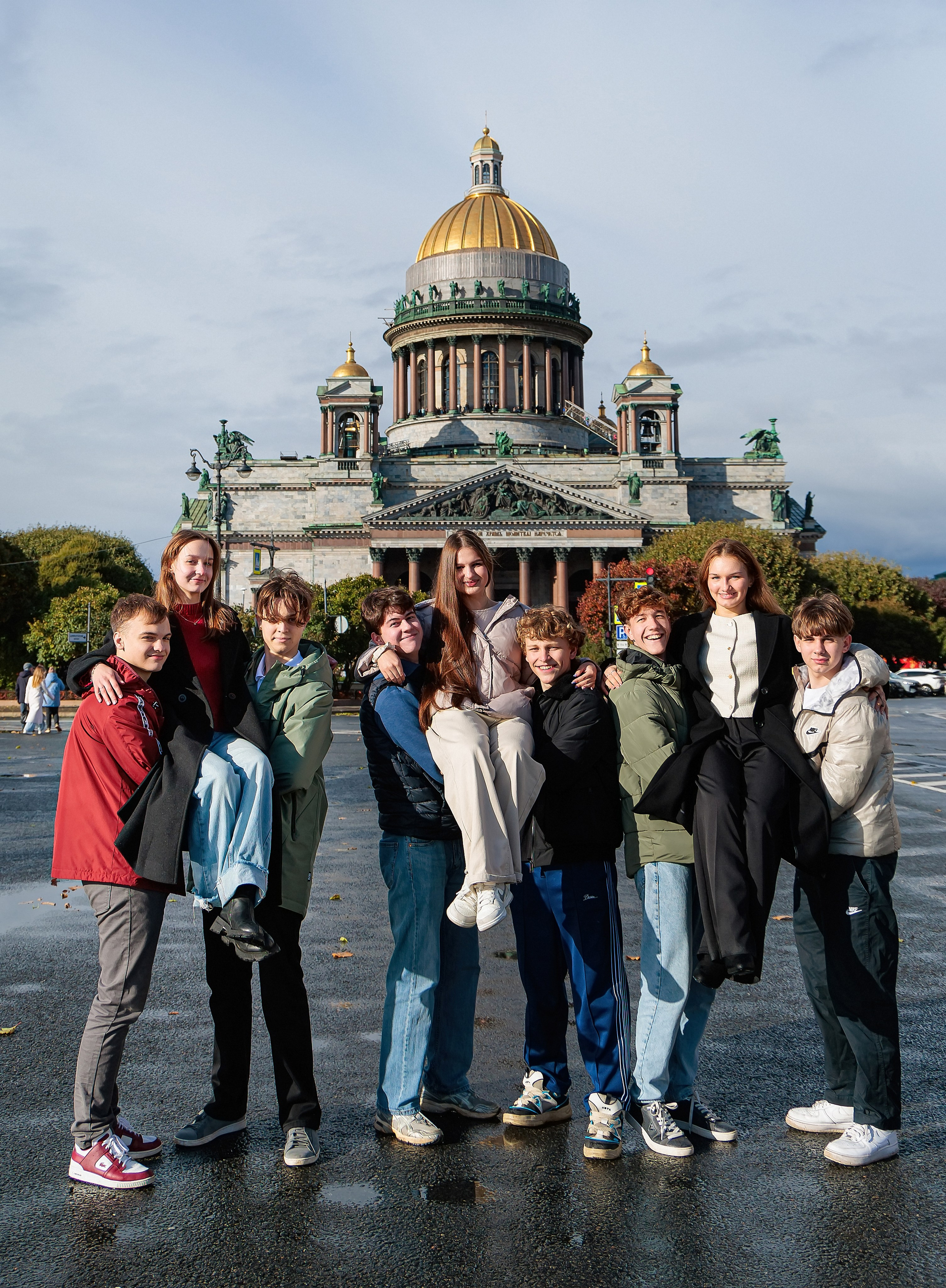 Осень. Старшая школа. Свадебный, семейный, детский фотограф в Санкт-Петербурге