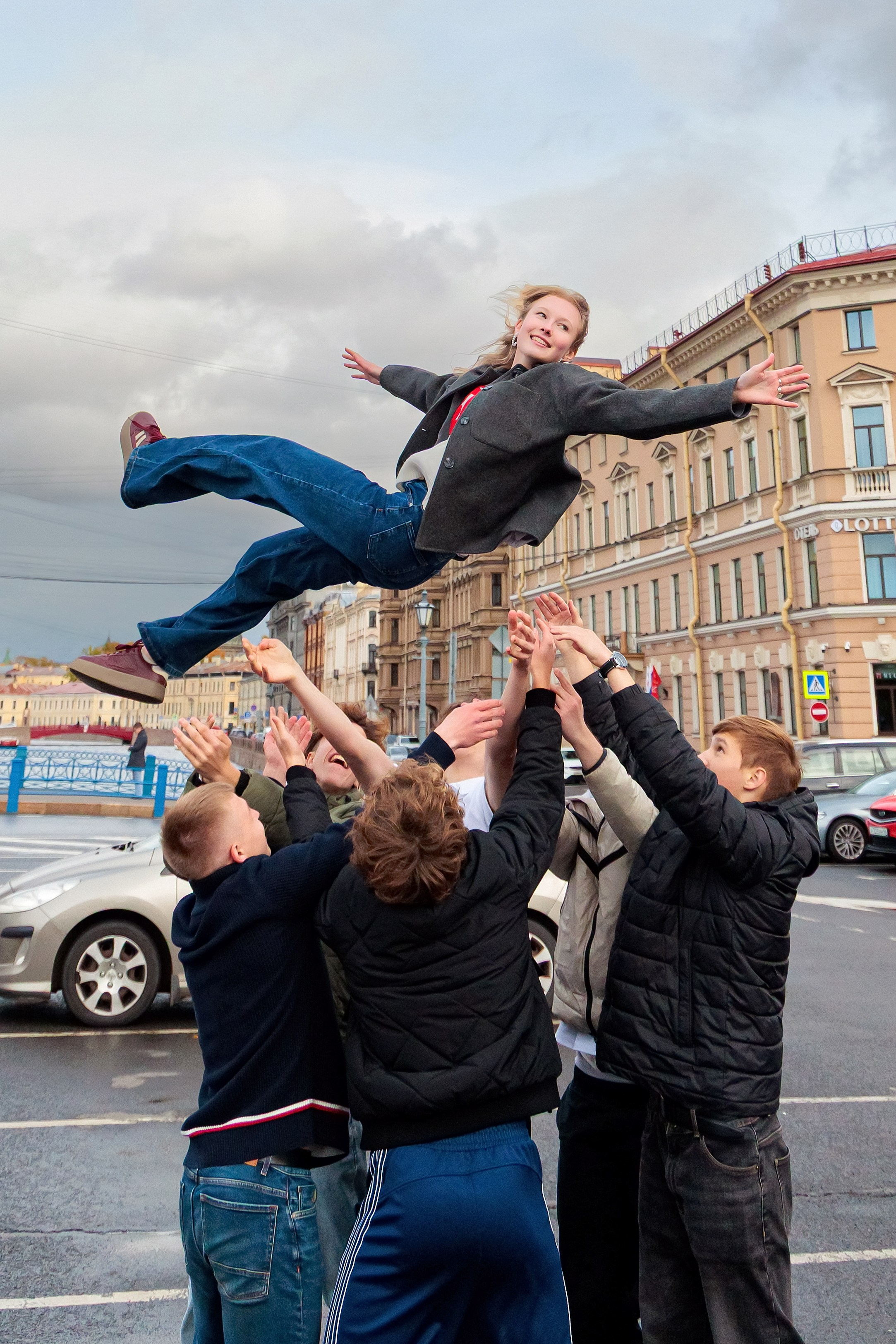 Осень. Старшая школа. Свадебный, семейный, детский фотограф в Санкт-Петербурге