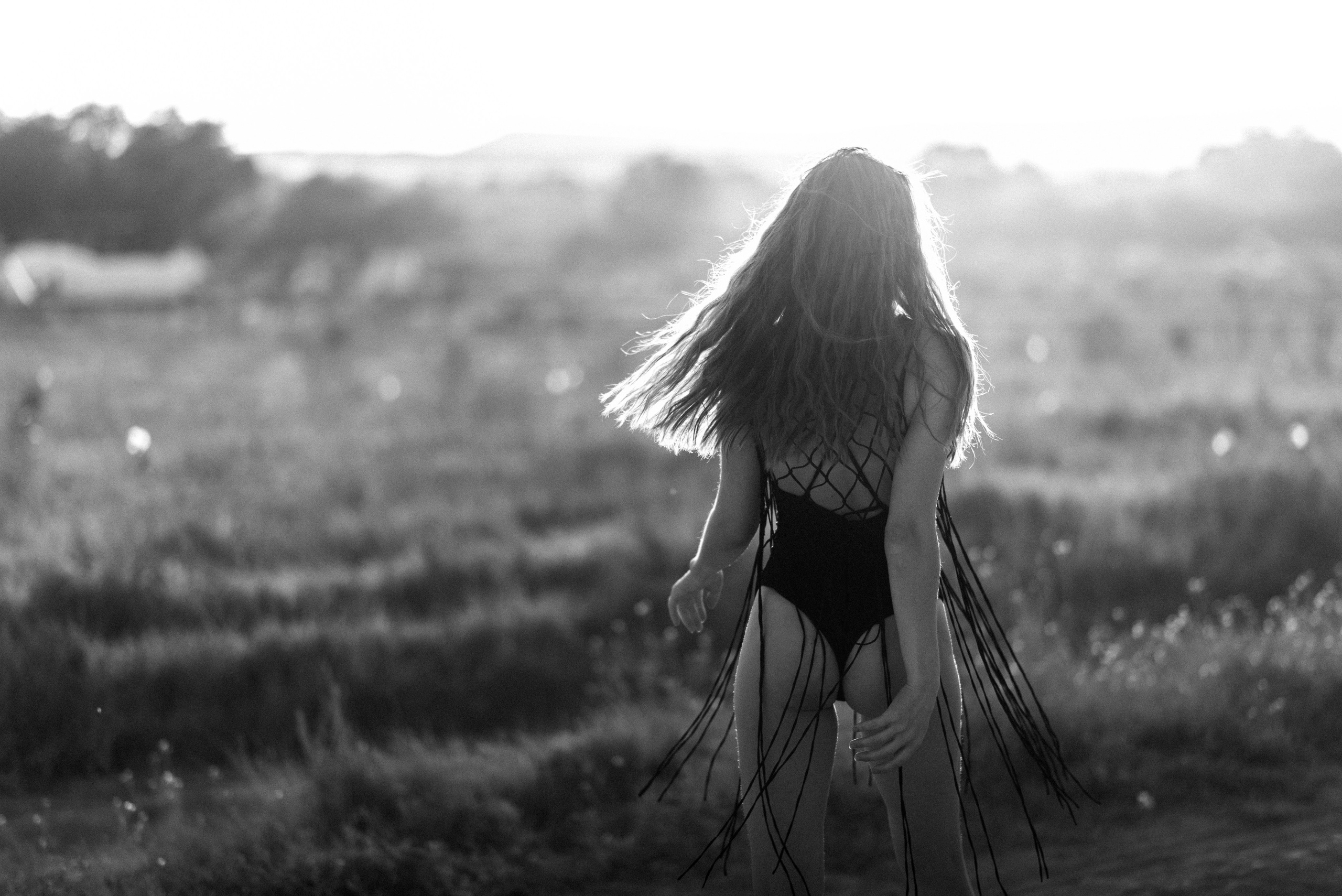 контровой свет, фотосессия на природе, закат