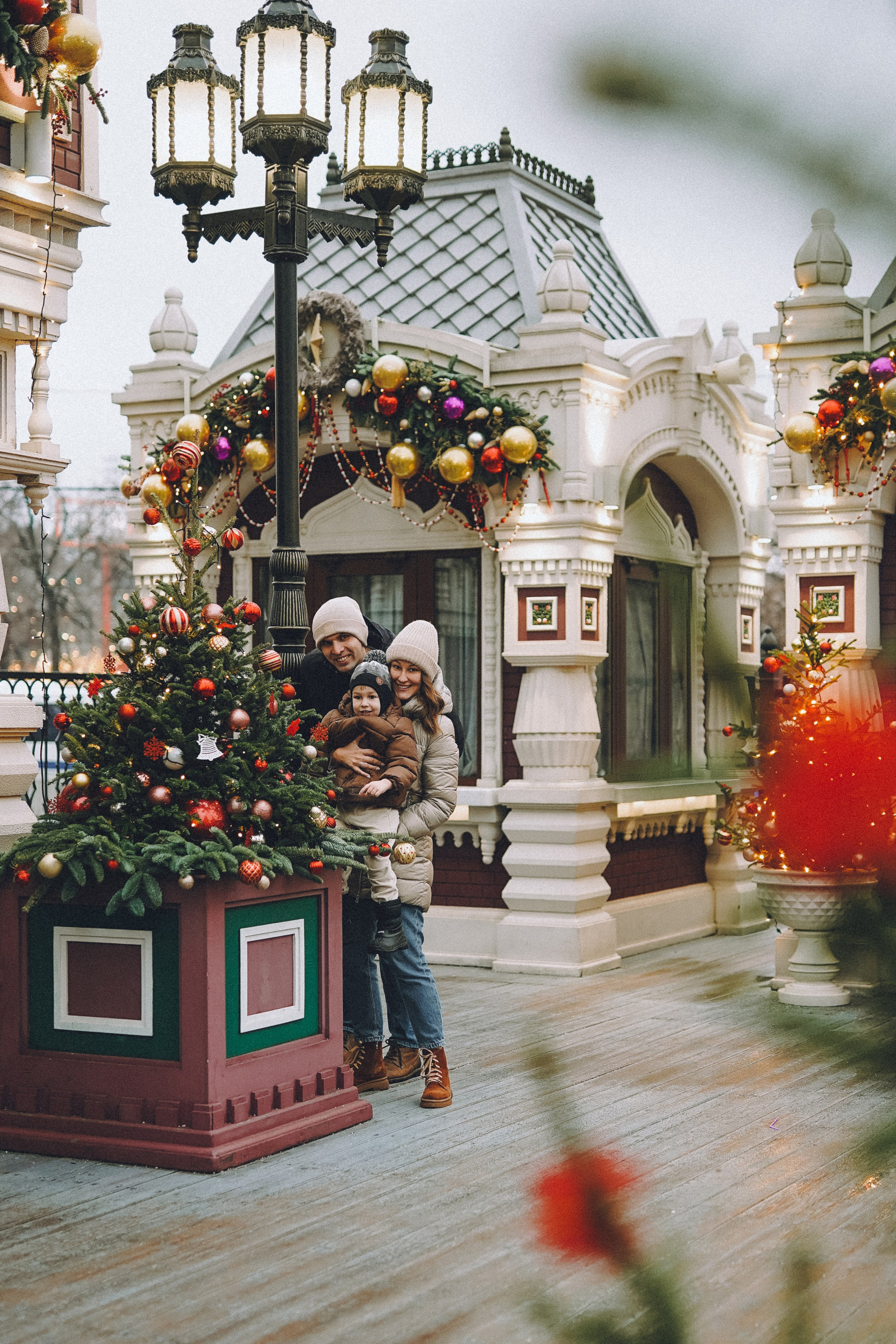 Прогулка по новогодней Москве для Юли, Жени и Вани. Фотограф Наталья Колганова