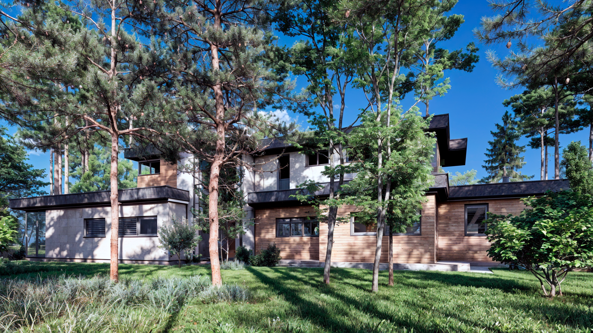 Проект " Лес " Частный дом с зоной СПА. Архитектурное проектирование