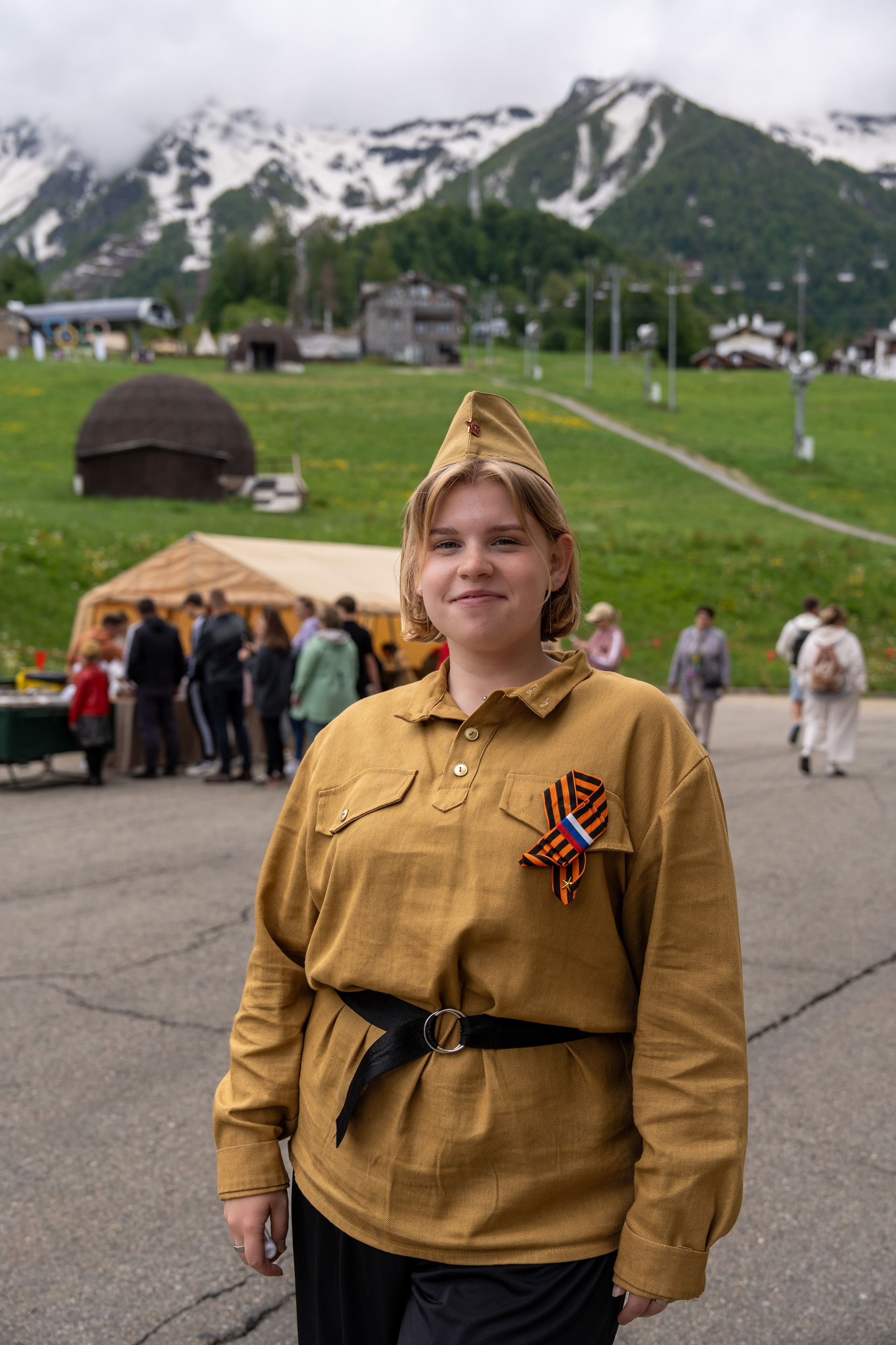 Шествие бессмертного полка 9 мая 2024 Rosa Springs. Репортажный фотограф в Красной Поляне и Сочи Павлюченко Екатерина