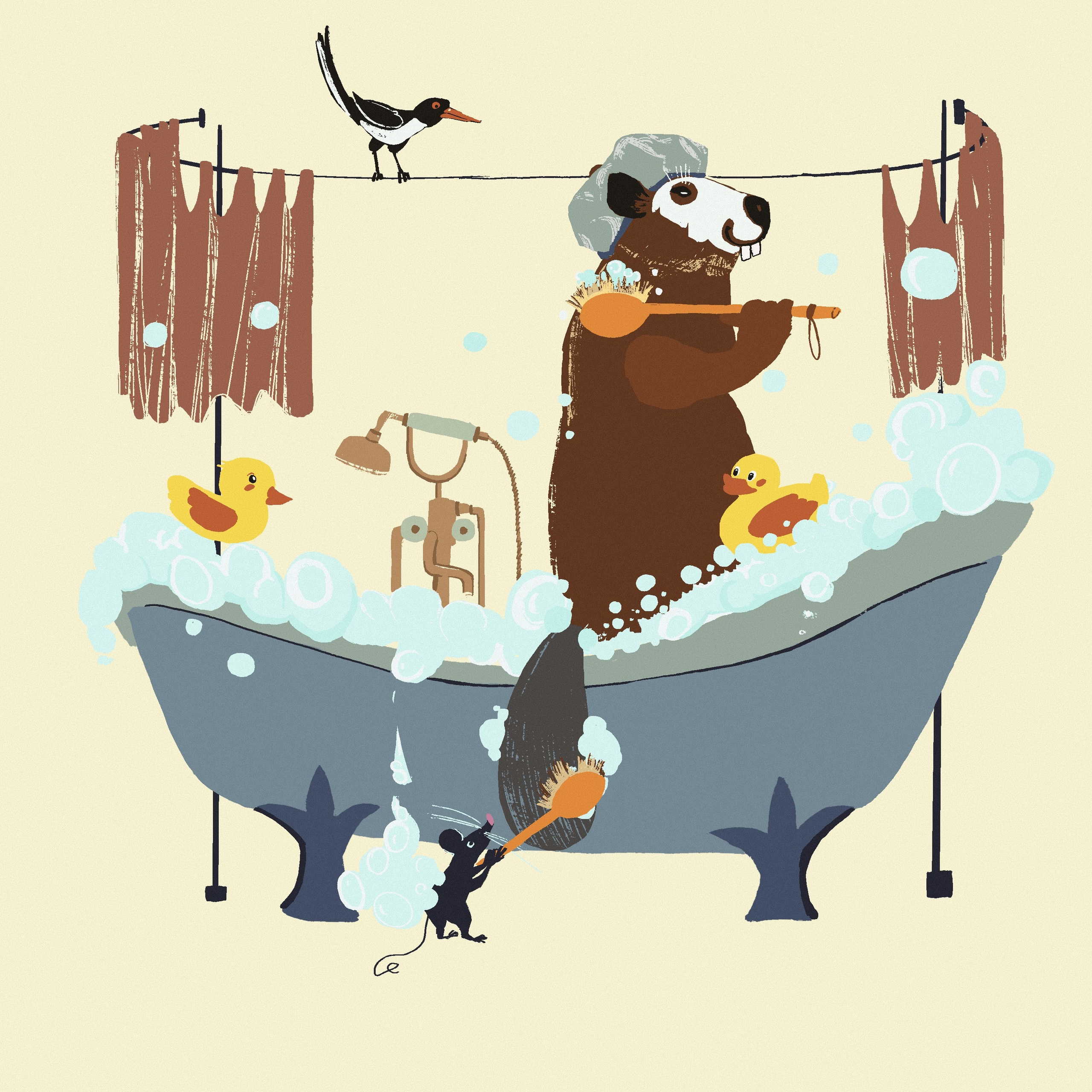 Peactober 2024. Детская иллюстрация 