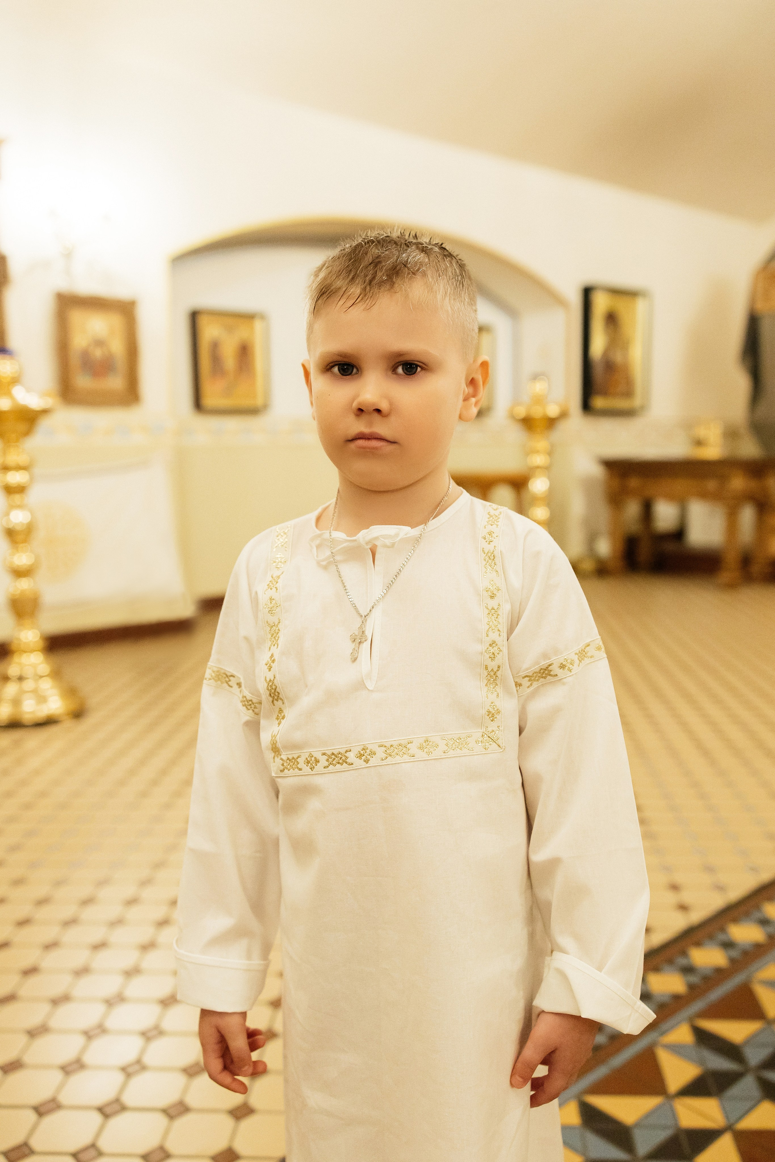 Таинство Крещения Максима и Александра. Храм Покрова Пресвятой Богородицы