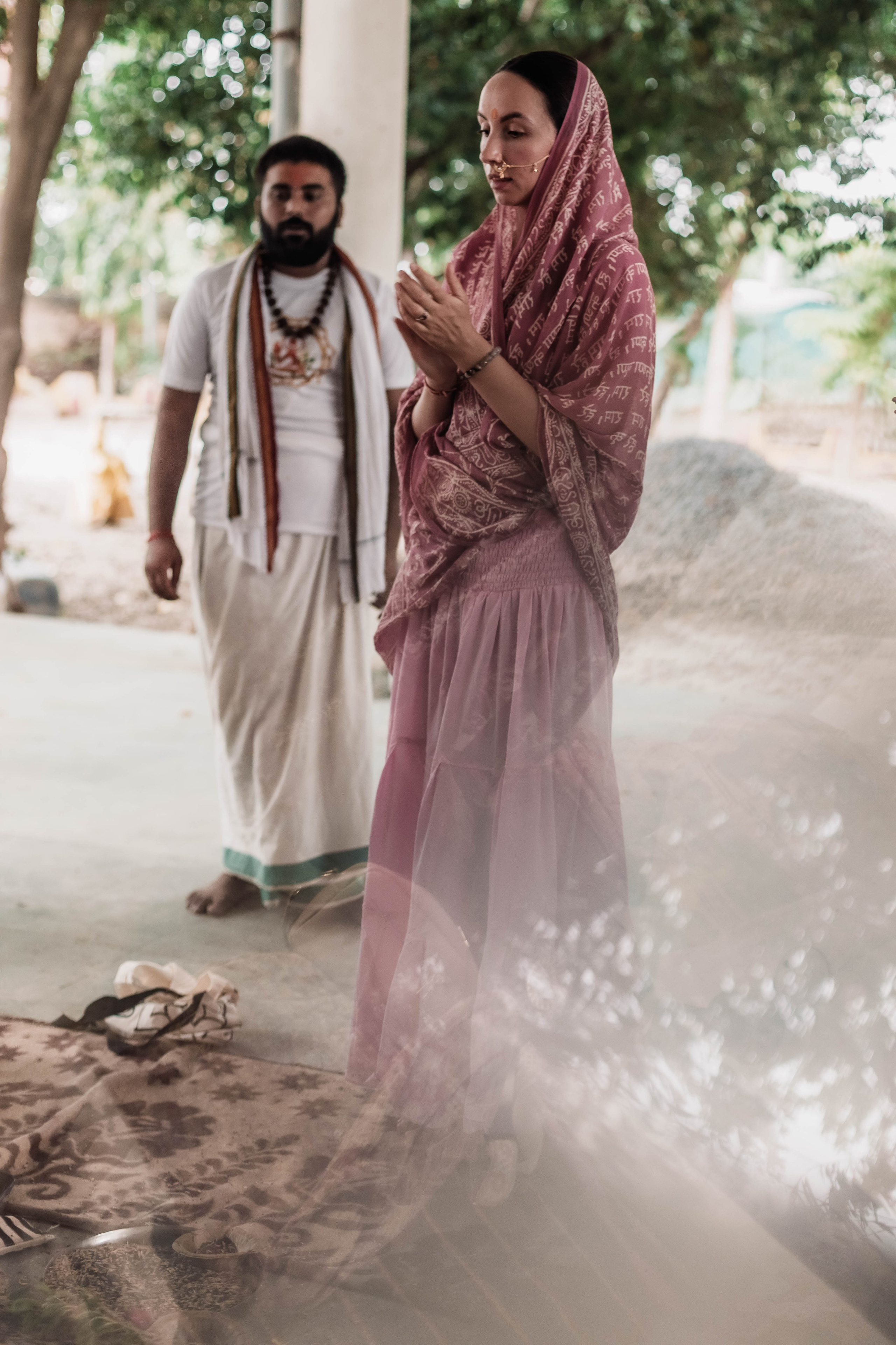 Pitri Paksha yagyas & poojas Devraha Baba ji ashram. Mariam Bagdasaryan