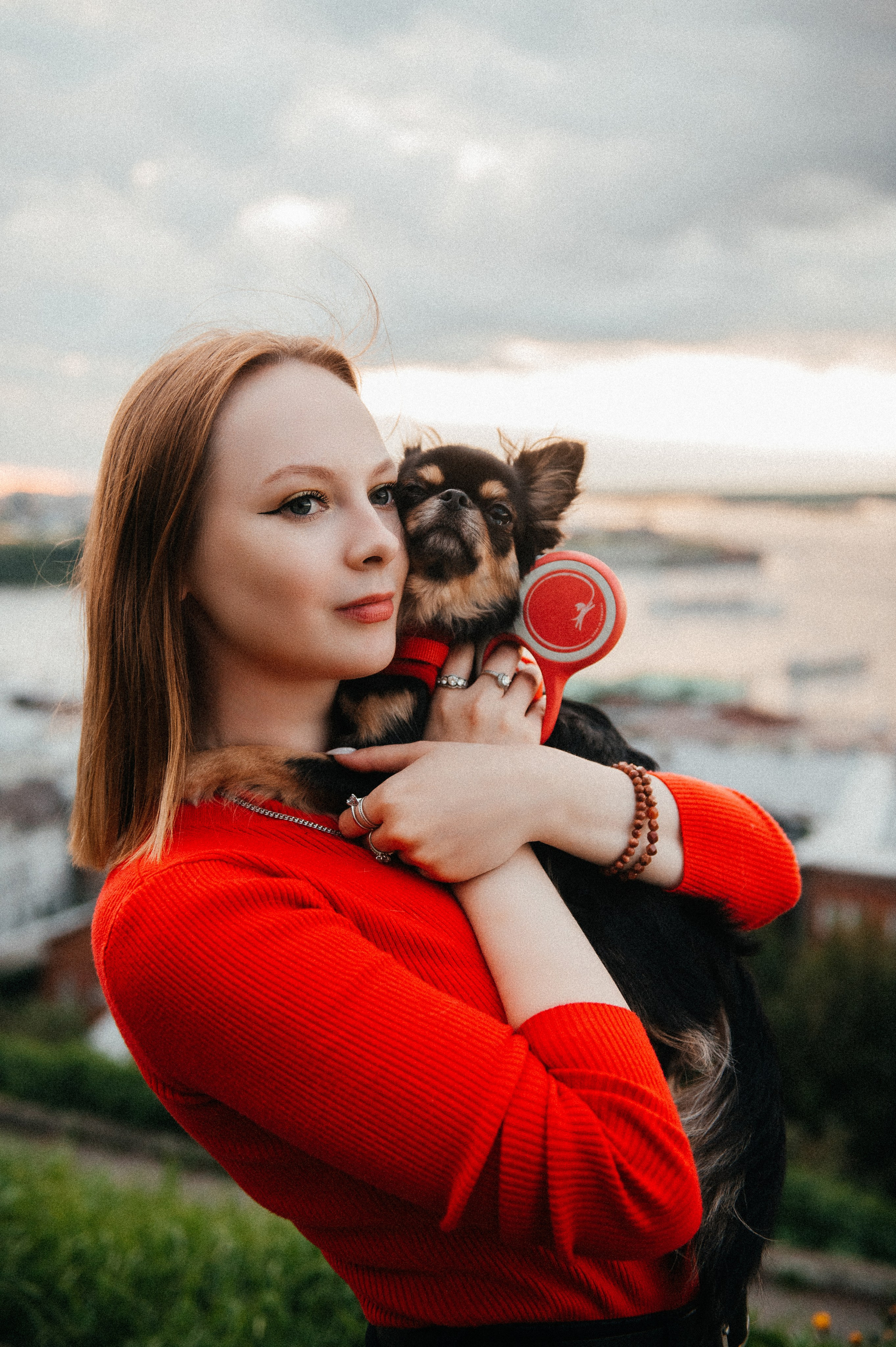 Лера, Илья и чихуахуа Наоми (Нижний Новгород, 2024). Анна Пушина, фотограф, Москва, Королев, Пушкино