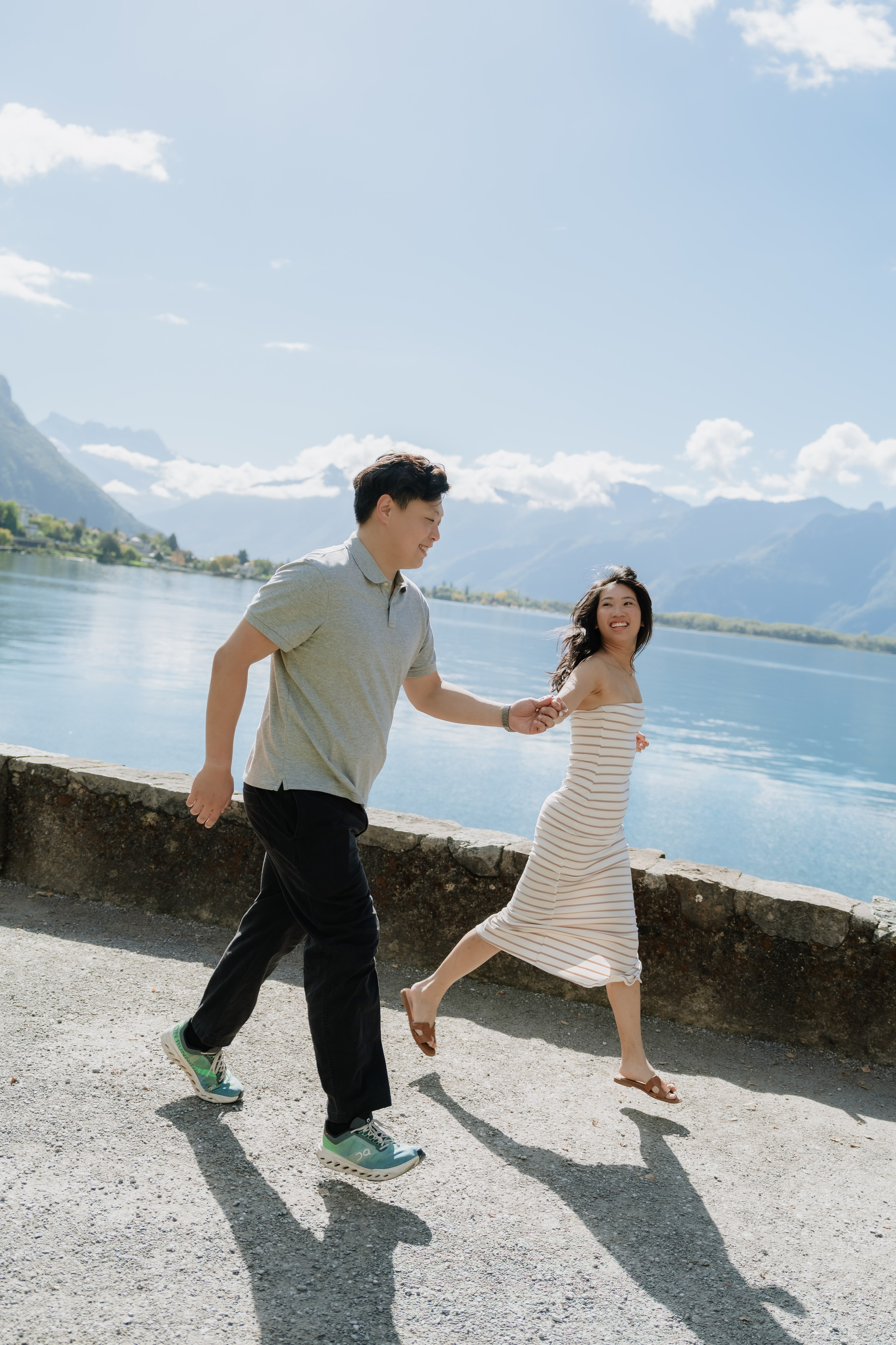 Stephanie & Dominick | Proposal Montreux. Профессиональный свадебный фотограф в Женеве и Швейцарии | Таня Вовчецкая