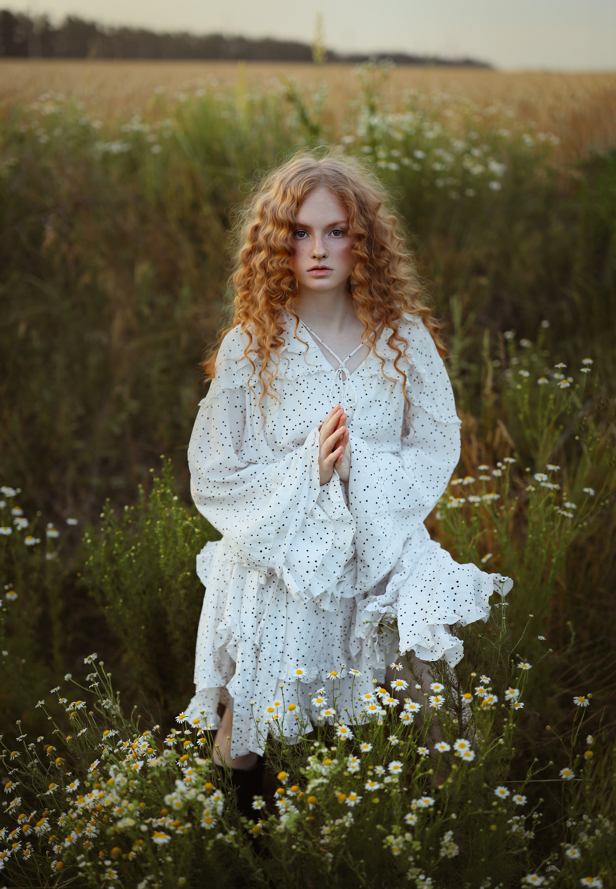 Камилла в поле ромашек. Свадебный и семейный фотограф в Абхазии Жанна Соснина