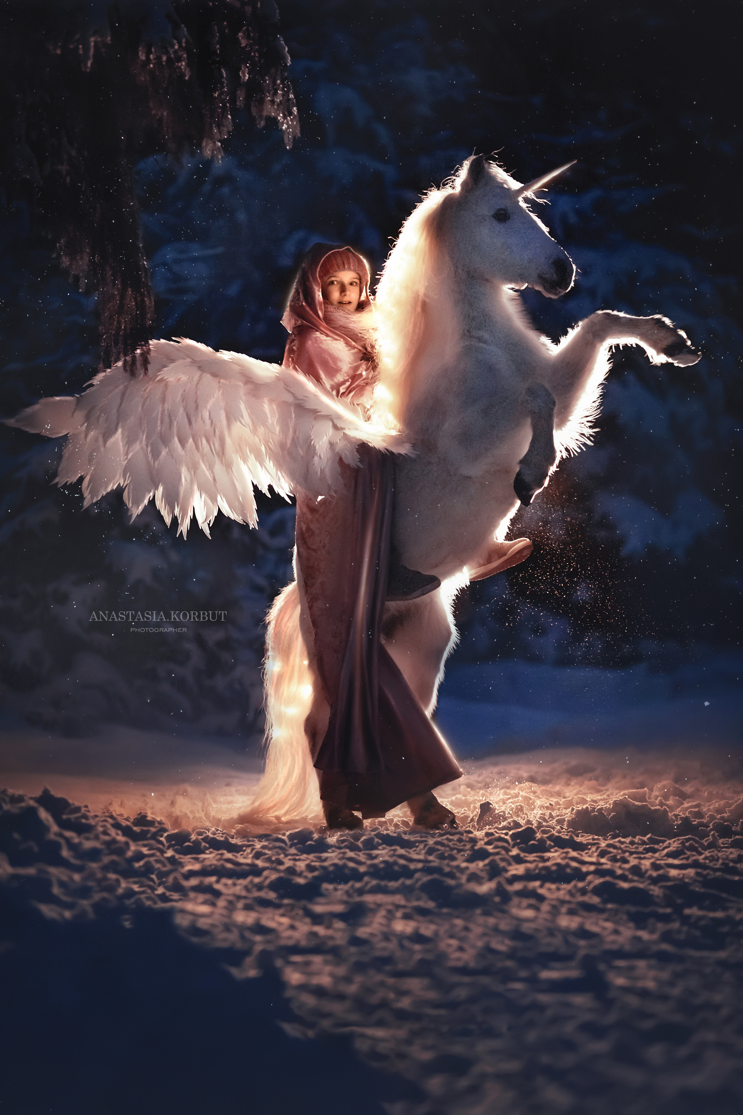 Сказочные фотосессии с лошадьми. Арт фотограф в Минске Анастасия Корбут