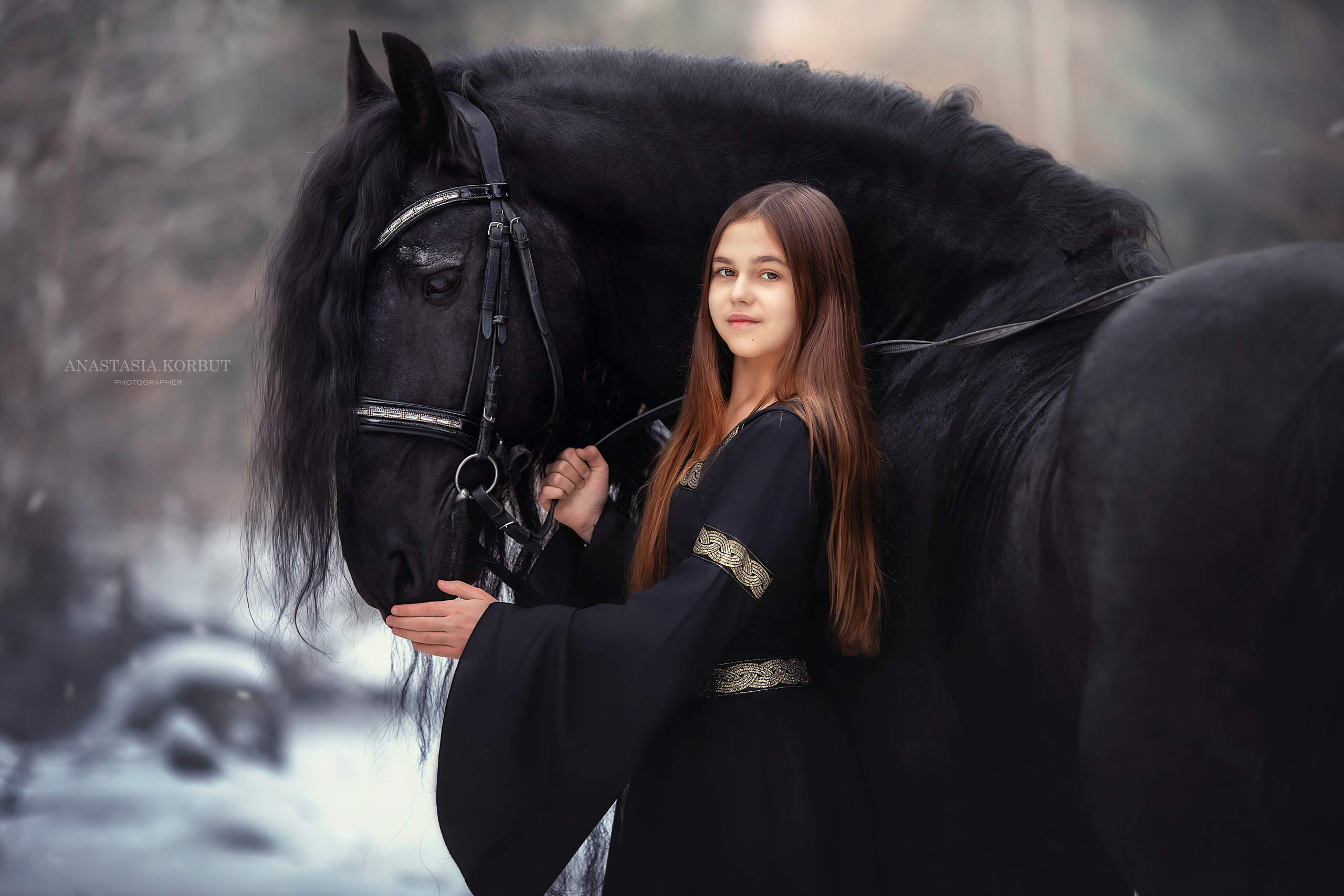 Сказочные фотосессии с лошадьми. Арт фотограф в Минске Анастасия Корбут