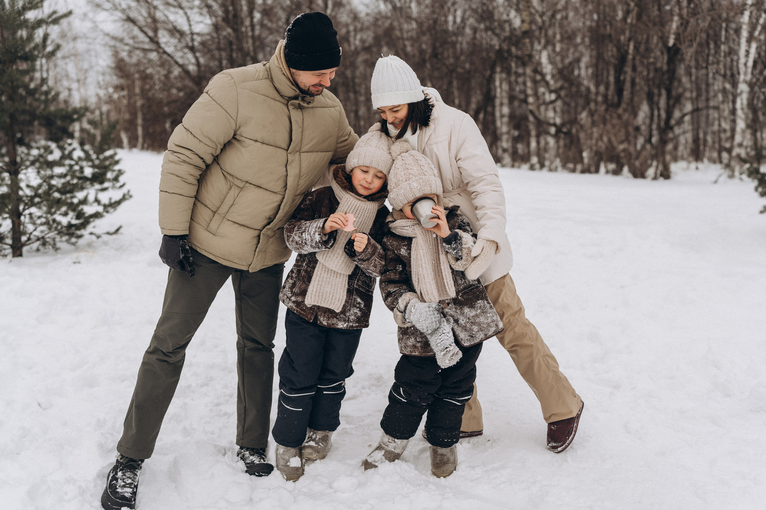 Зимняя семейная фотосессия. Детский, семейный и ньюборн фотограф в Москве Юлия Шуарт