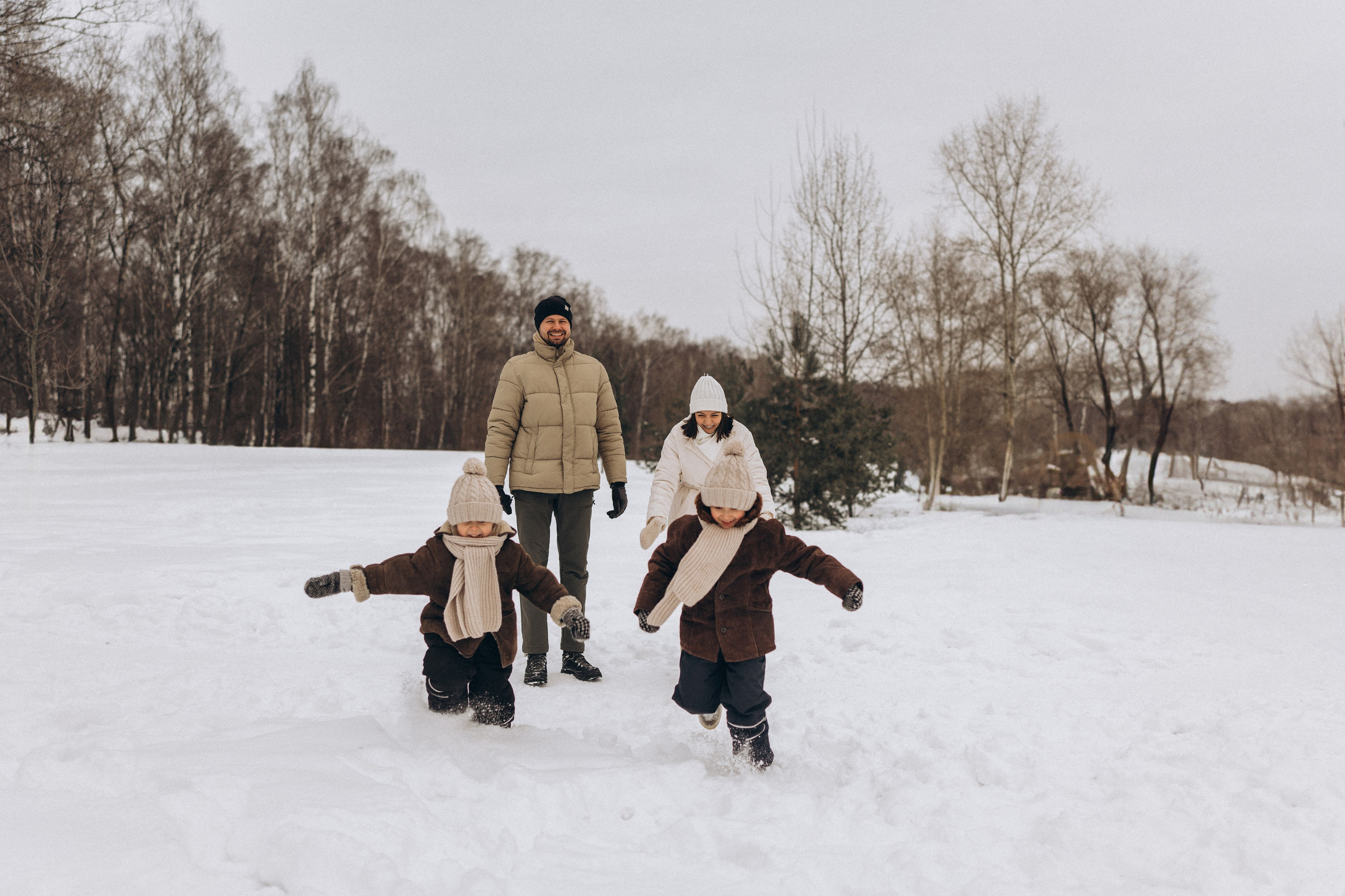 Зимняя семейная фотосессия. Детский, семейный и ньюборн фотограф в Москве Юлия Шуарт