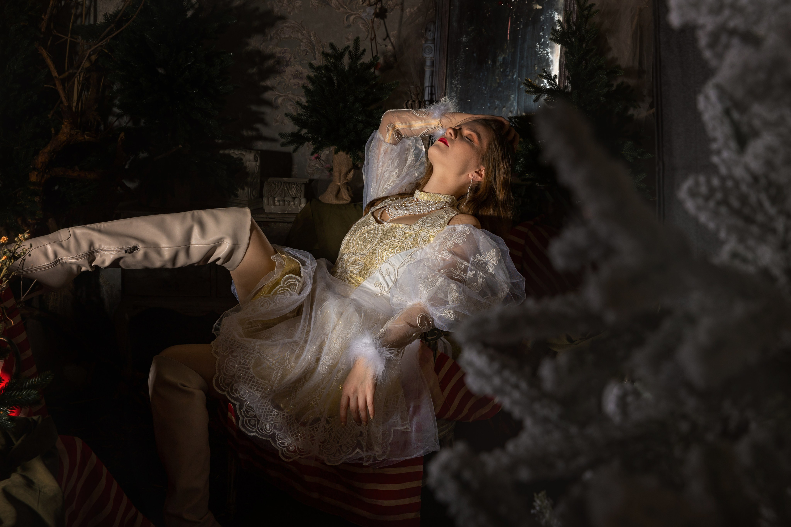 Фотосессия в русском стиле «Зимушка»