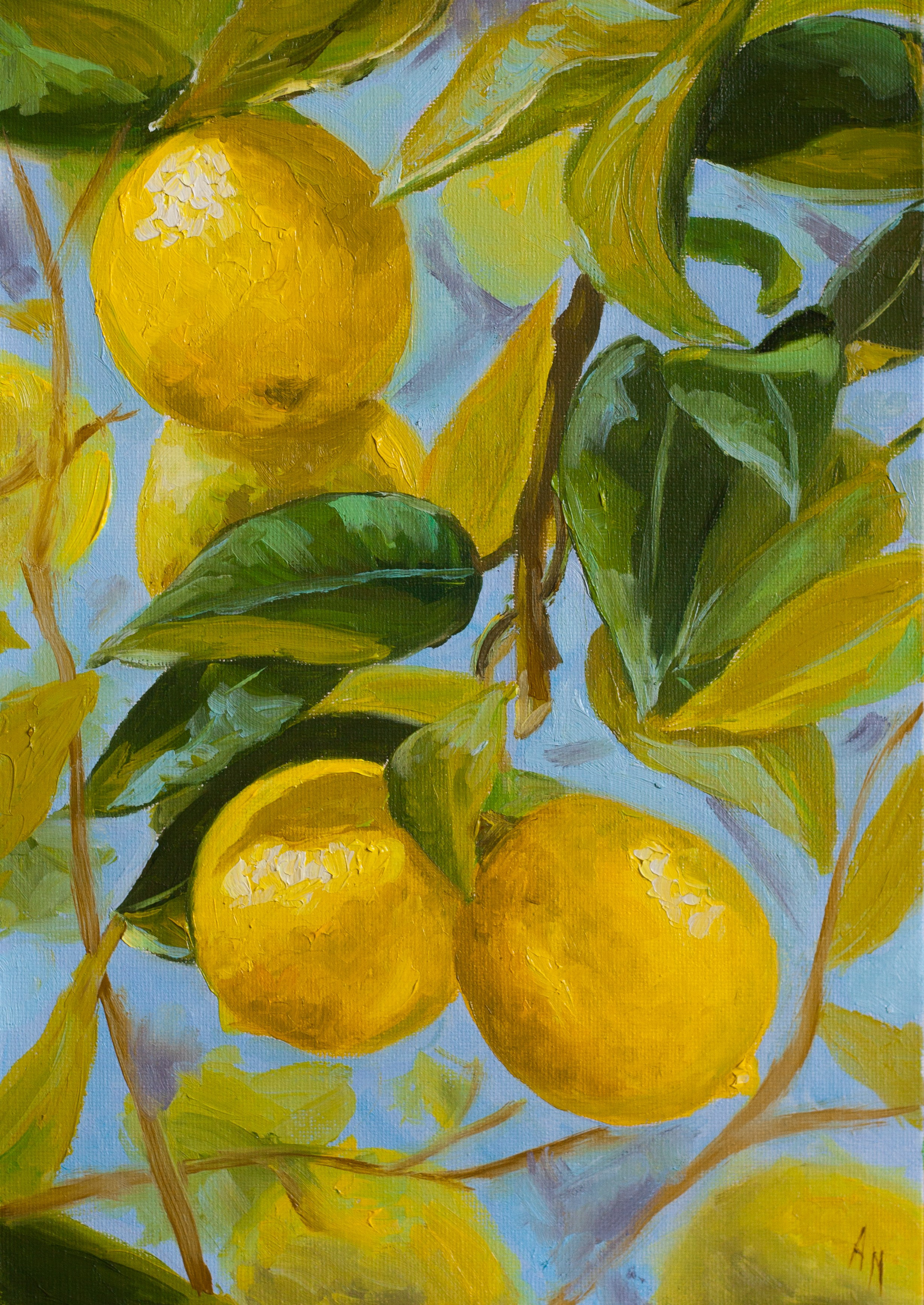 Купить картину маслом в Саратове лимоны