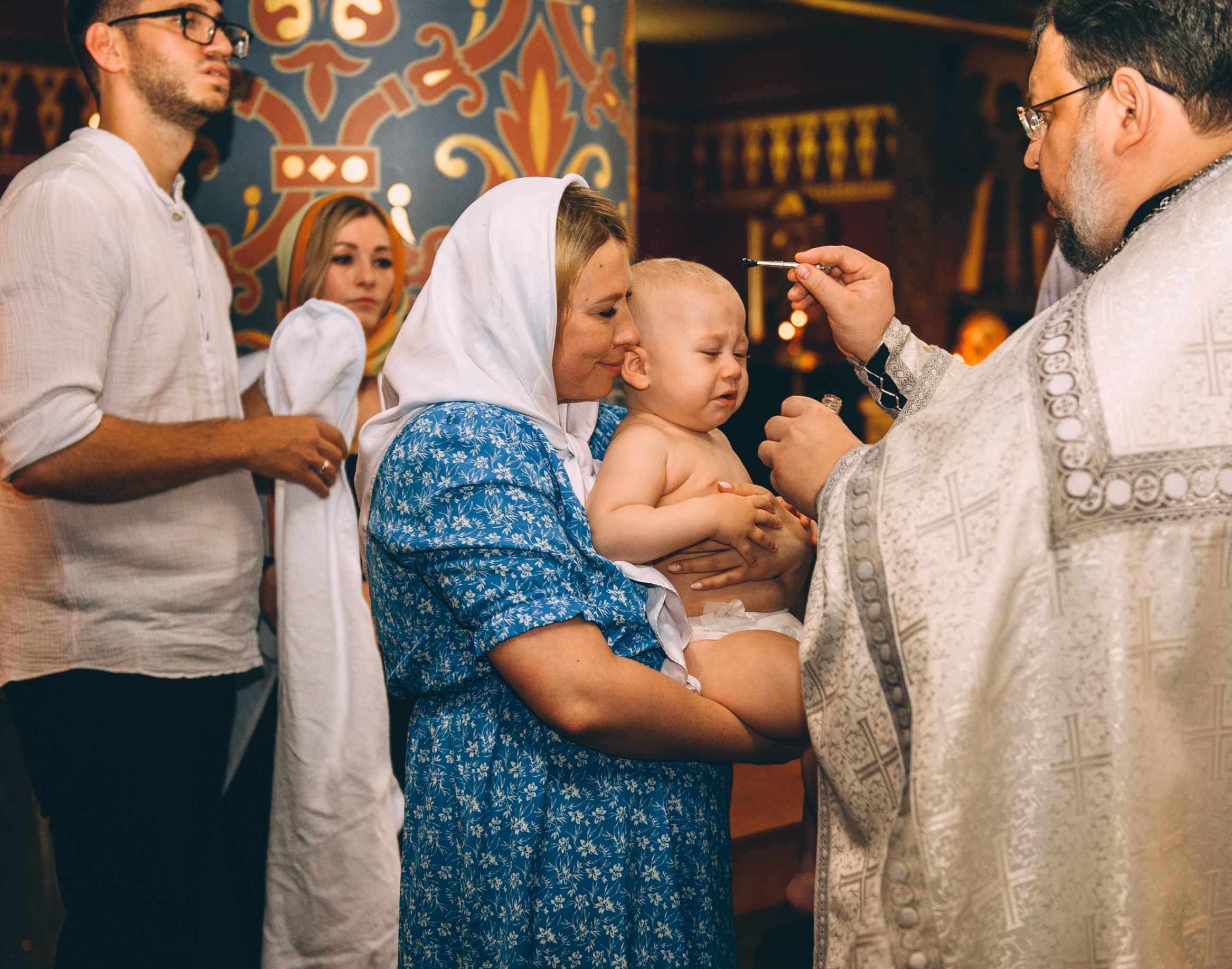 Крещение в храме Нерукотворного Образа Христа Спасителя. Свадебный и семейный фотограф София Невская