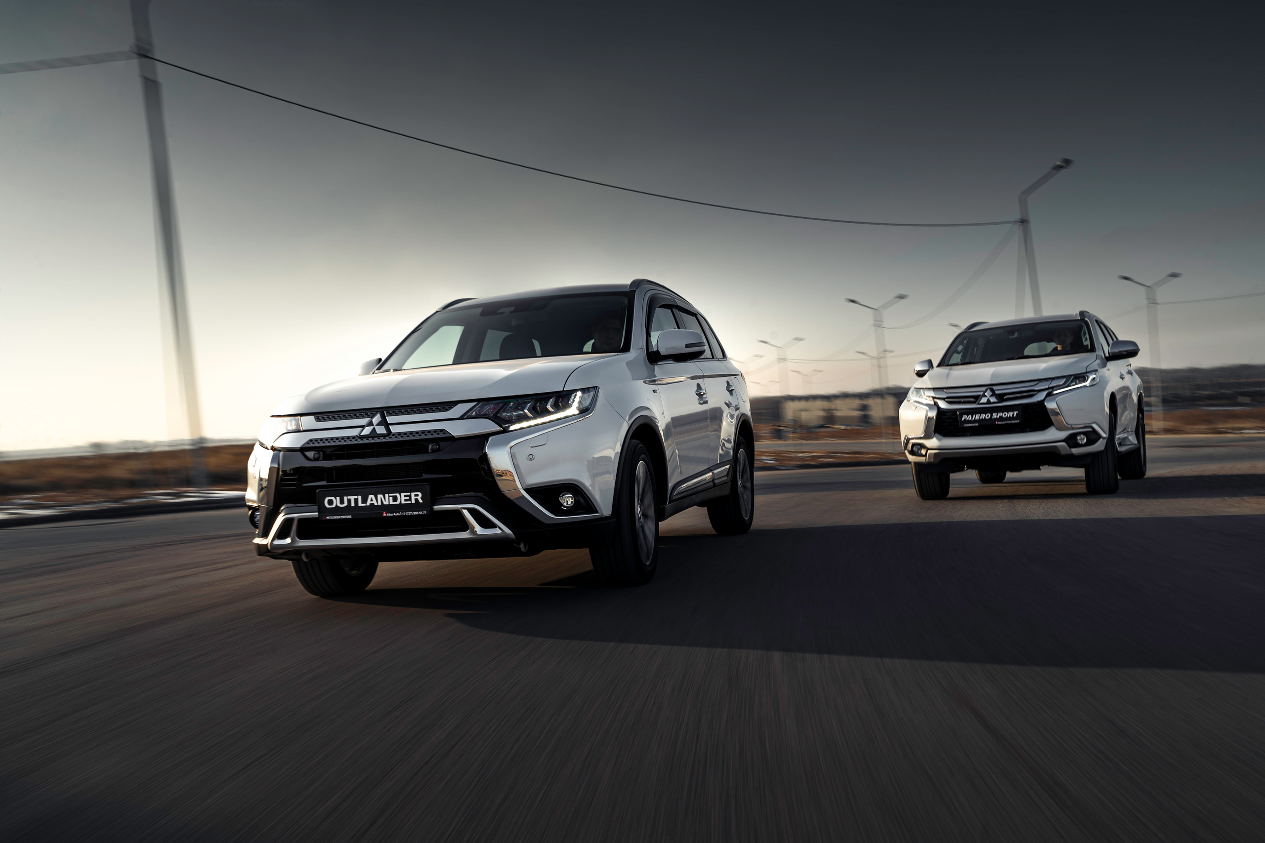 Mitsubishi Pajero Sport & Outlander. Чен Станислав | Автомобильный фотограф | Алматы, Казахстан