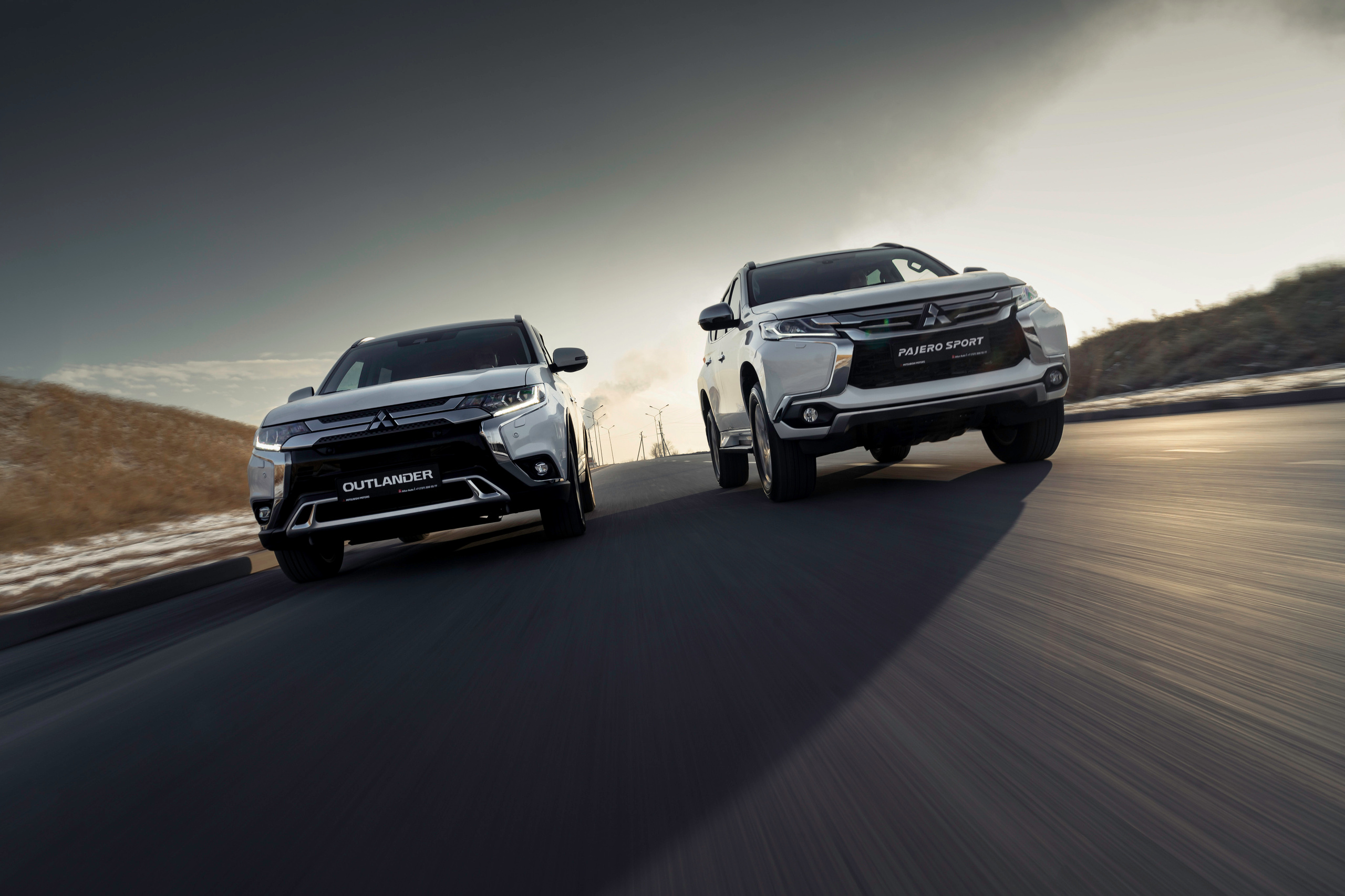 Mitsubishi Pajero Sport & Outlander. Чен Станислав | Автомобильный фотограф | Алматы, Казахстан