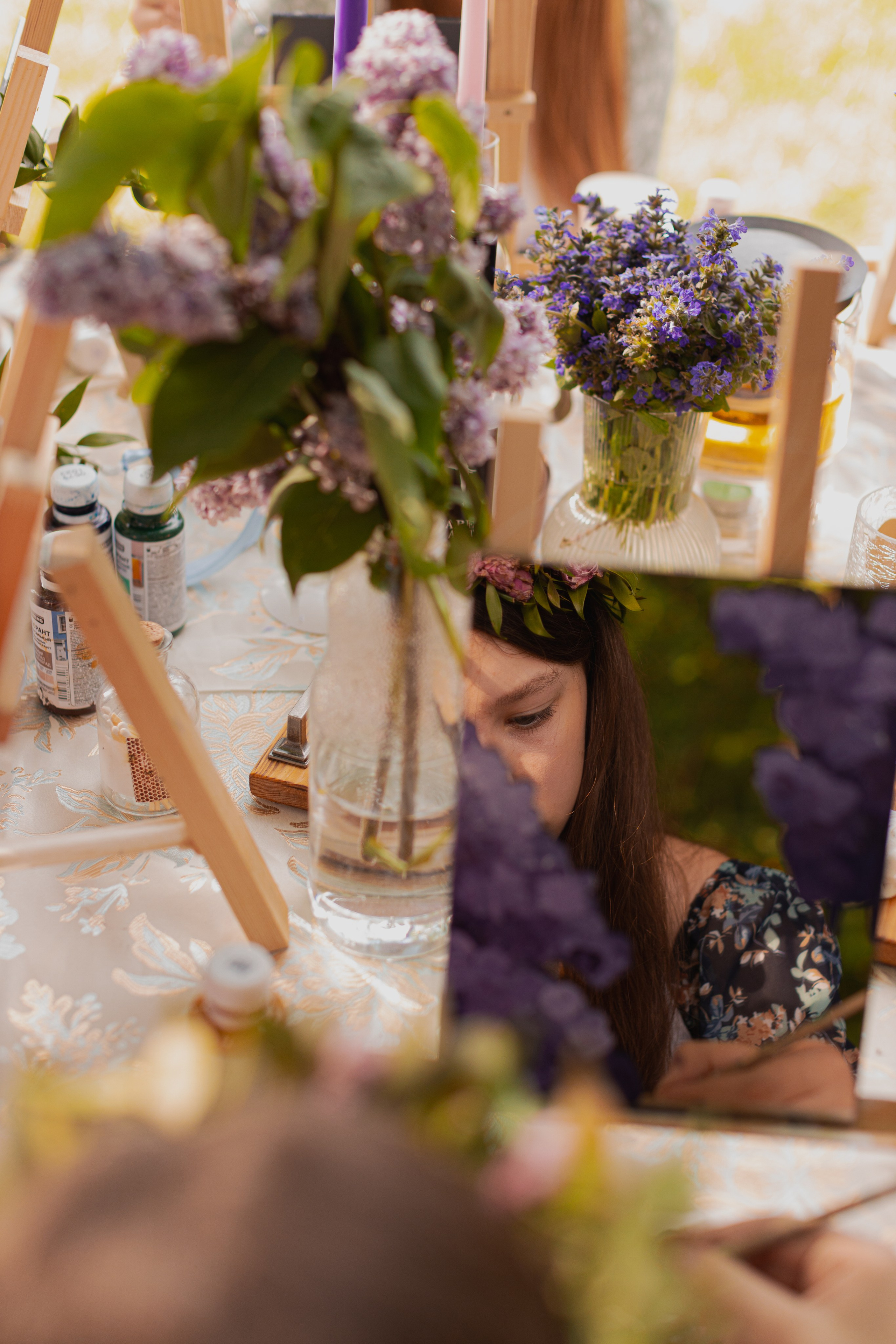 Мк Сирень на зеркале (девичник в парке). Анастасия Ракчеева Художник