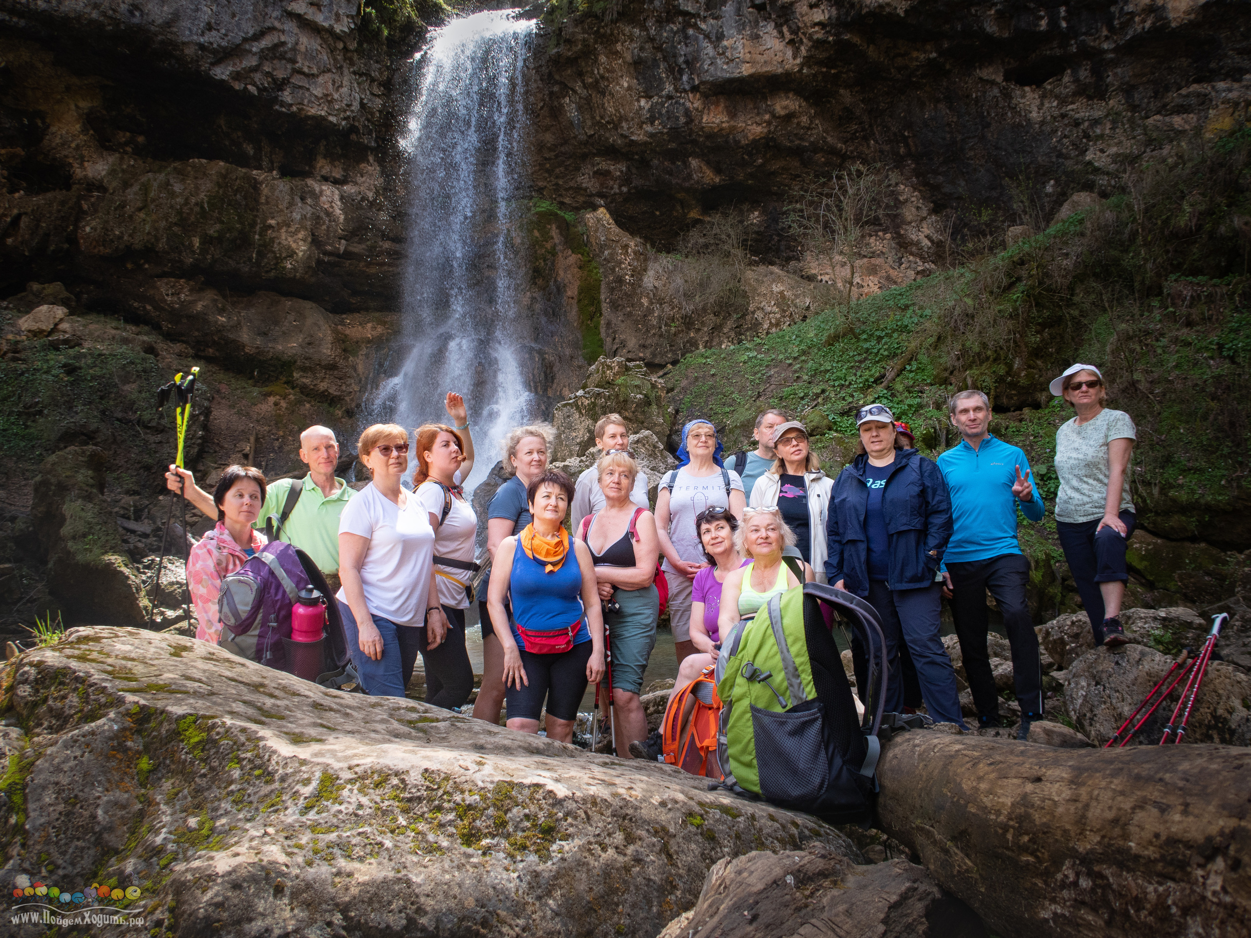 Адыгея — страна водопадов. Фото из походов и путешествий клуба скандинавской ходьбы Пойдем Ходить