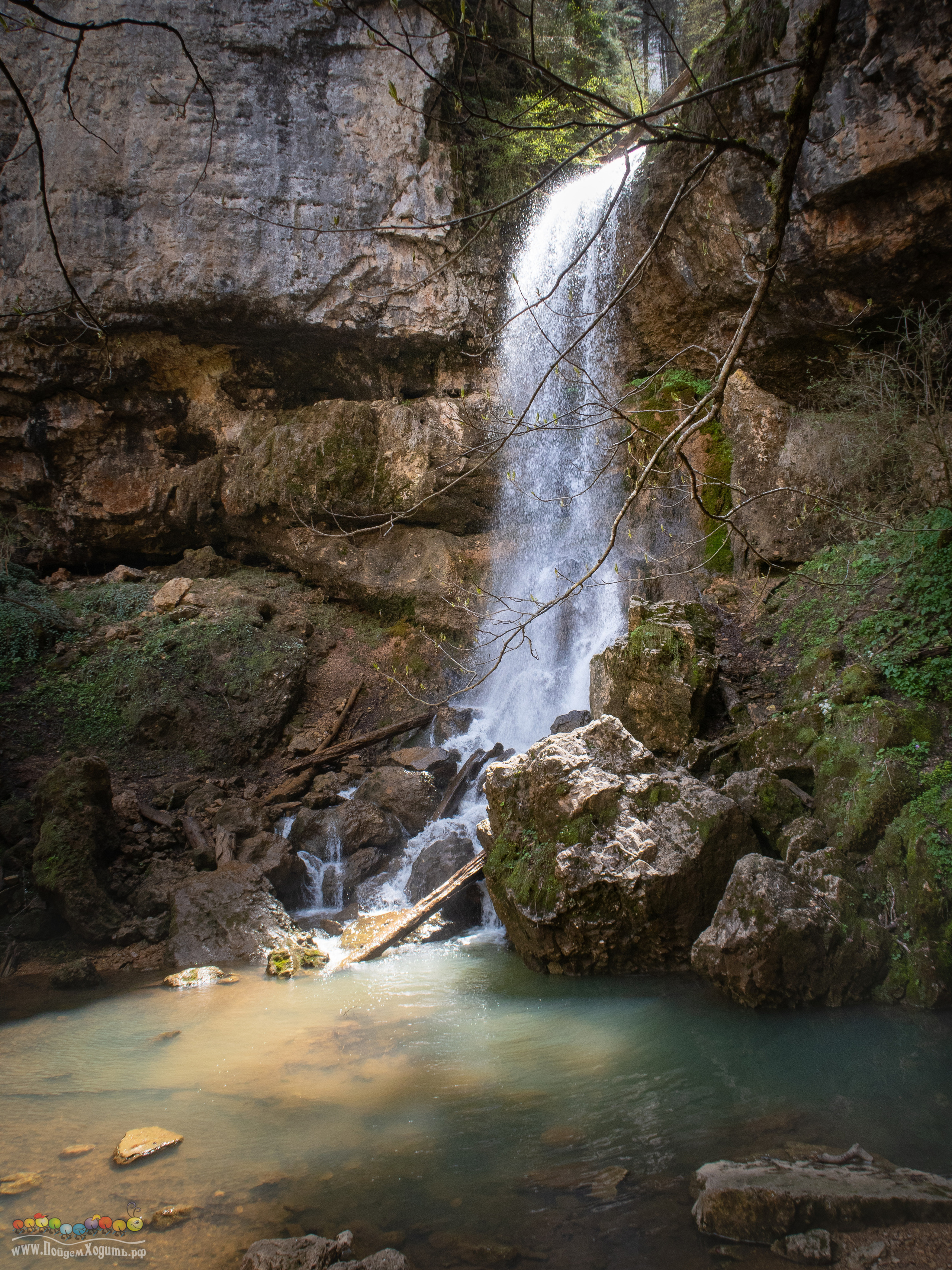 Адыгея — страна водопадов. Фото из походов и путешествий клуба скандинавской ходьбы Пойдем Ходить