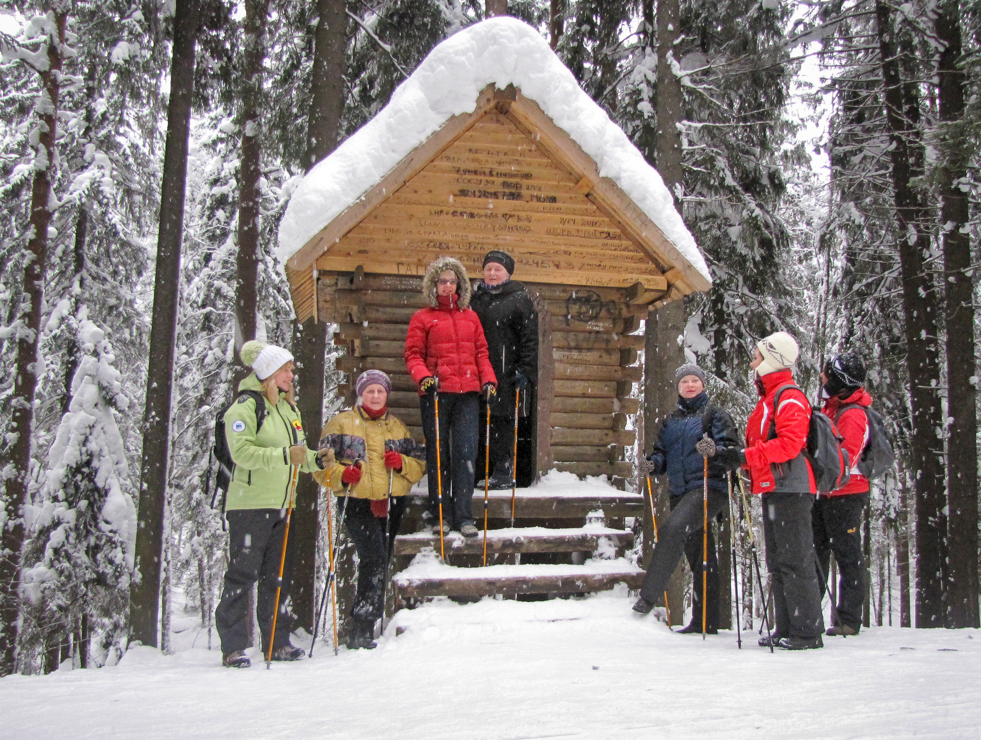 В Токсово к зубрам. Фото из походов и путешествий клуба скандинавской ходьбы Пойдем Ходить
