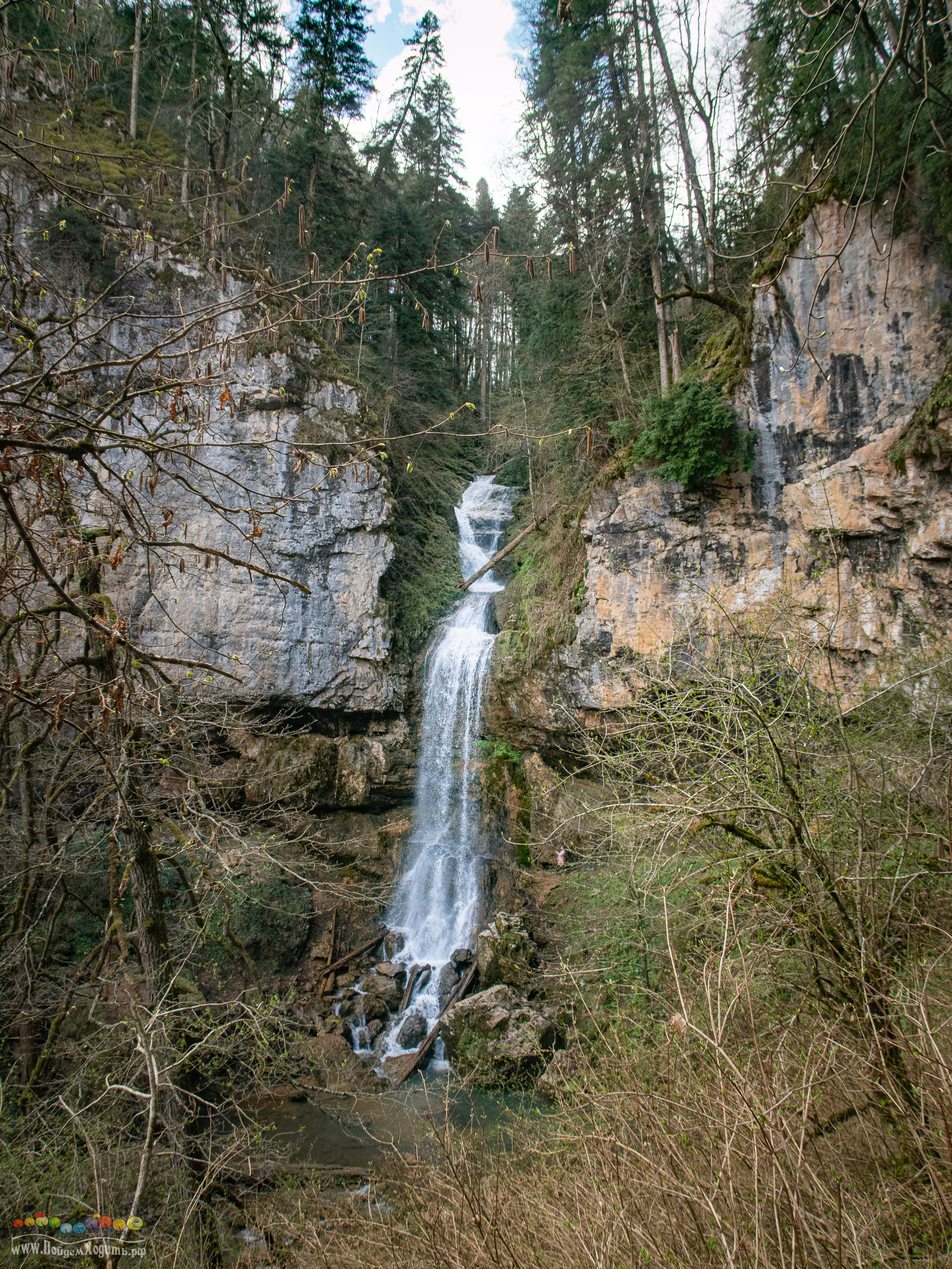 Адыгея — страна водопадов. Фото из походов и путешествий клуба скандинавской ходьбы Пойдем Ходить