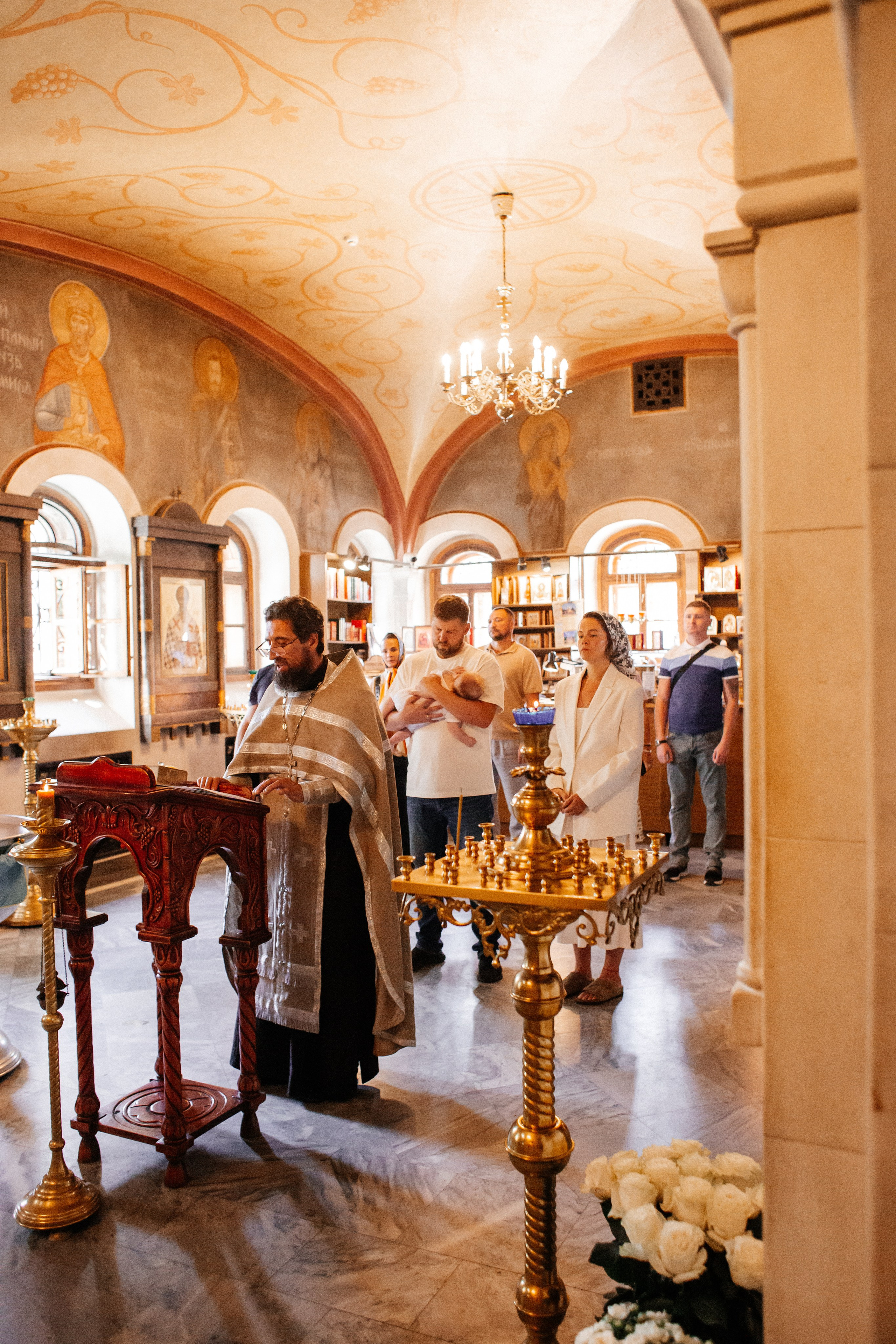 Крещение Матвея. Семейный фотограф Виктория Потехина Москва