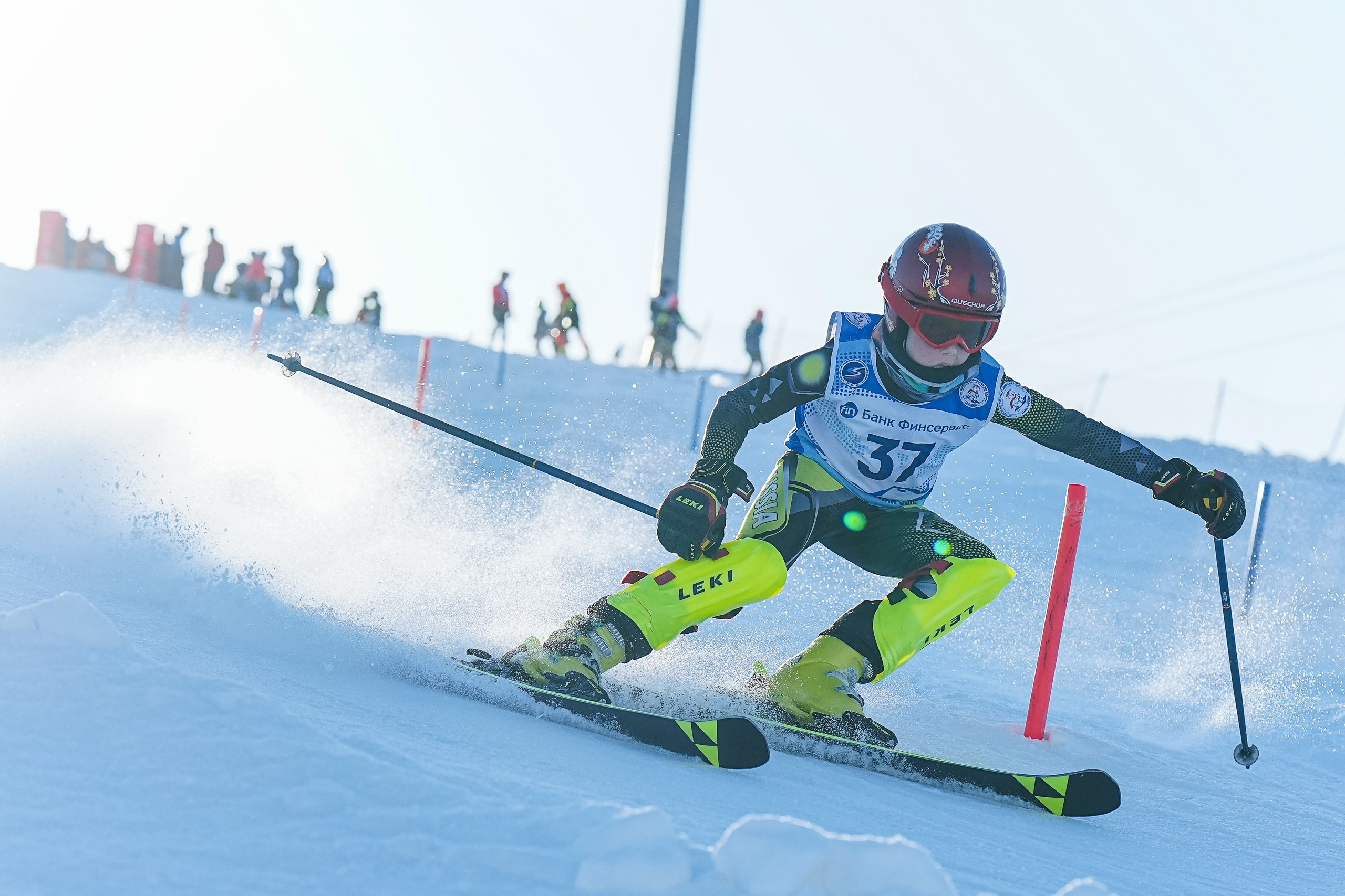 SL (Slalom) - Слалом. Соревнования по горнолыжному спорту. Московская область, Шуколово