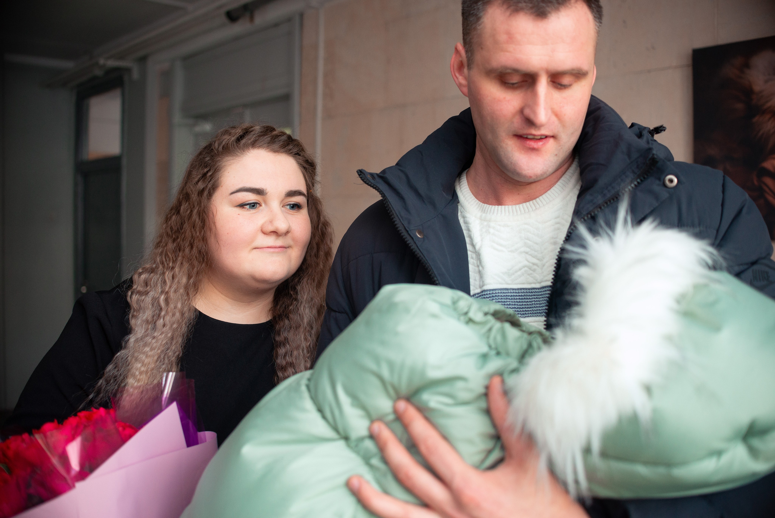 Выписка Алины 1 РД. Семейный фотограф на выписку из роддома и крещение Минск Настя Гришук