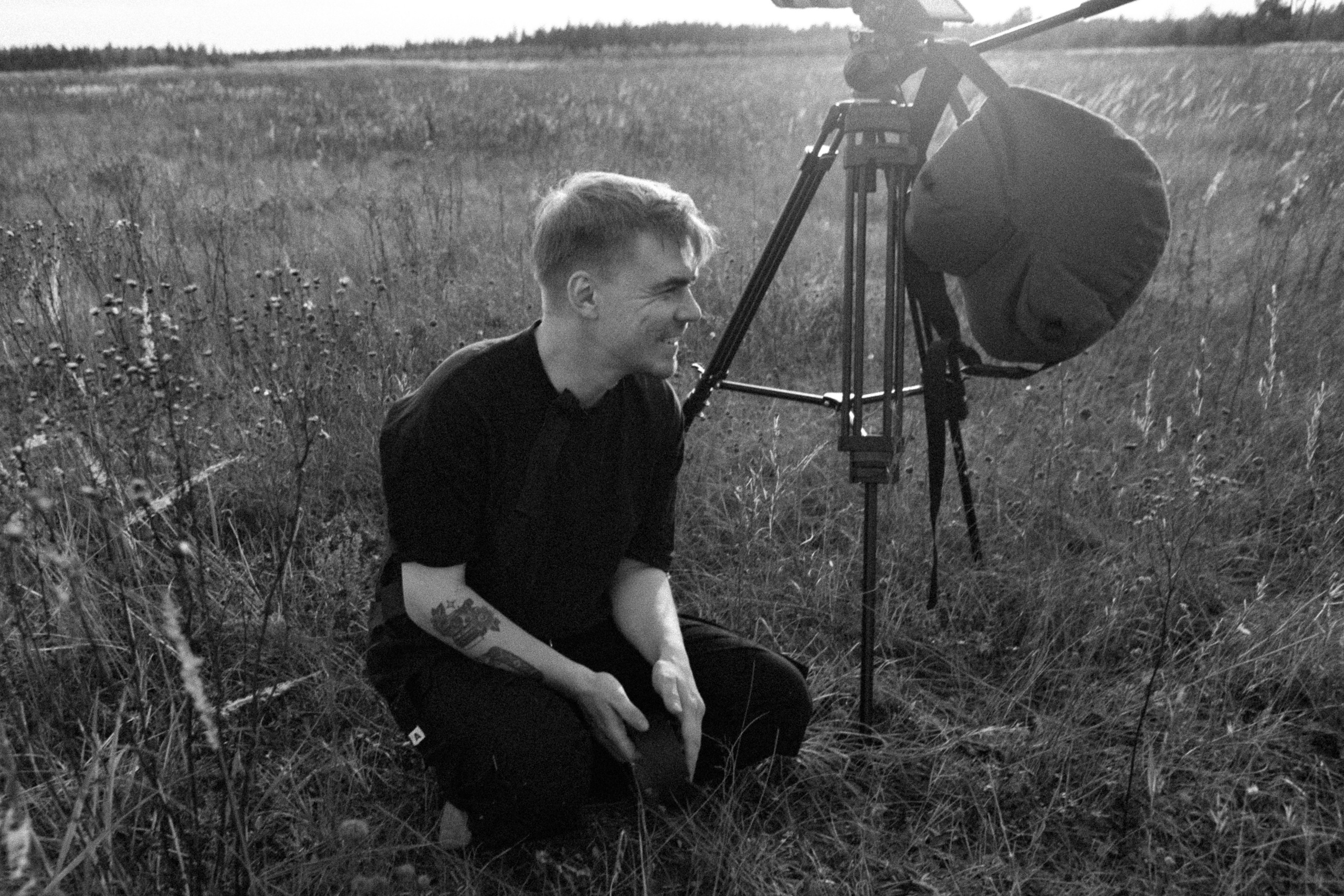 Backstage. Съемка клипа в поле. Фотограф Анастасия Кулешова