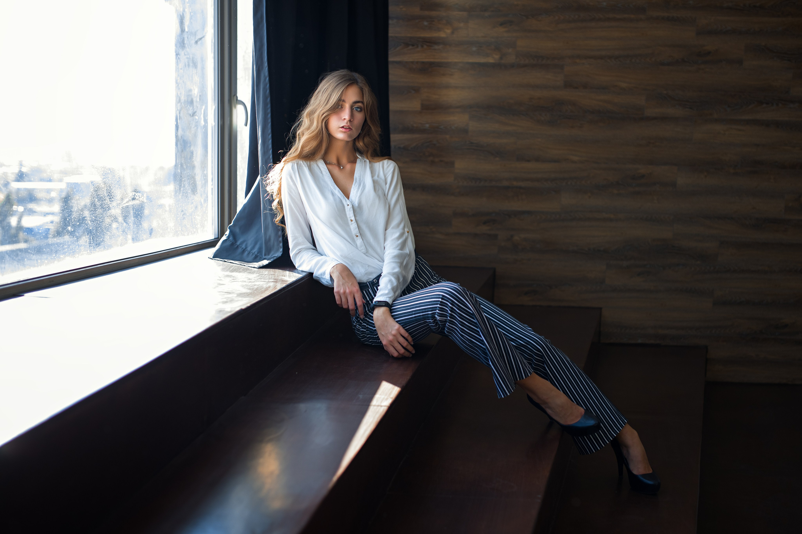 Фотосет с Дианой в интерьерной студии и в парке для «себя»