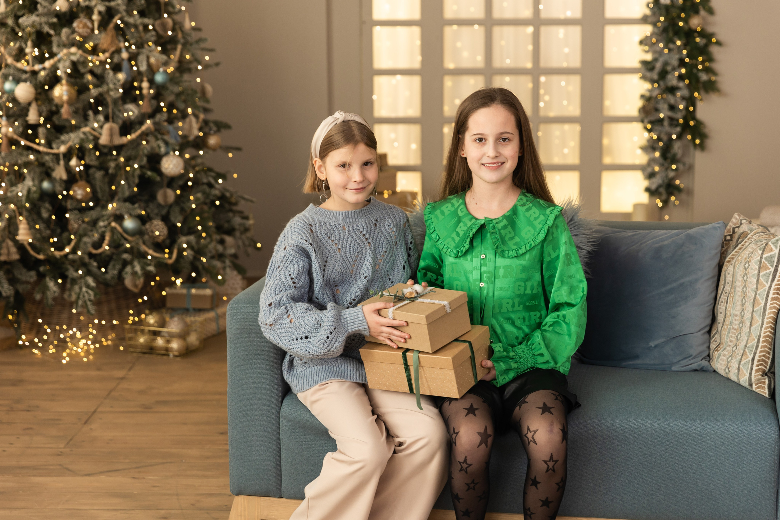 Новогодняя фотосессия в студии 4 класс. Семейный, детский, школьный фотограф в Благовещенске Яна Белоусова