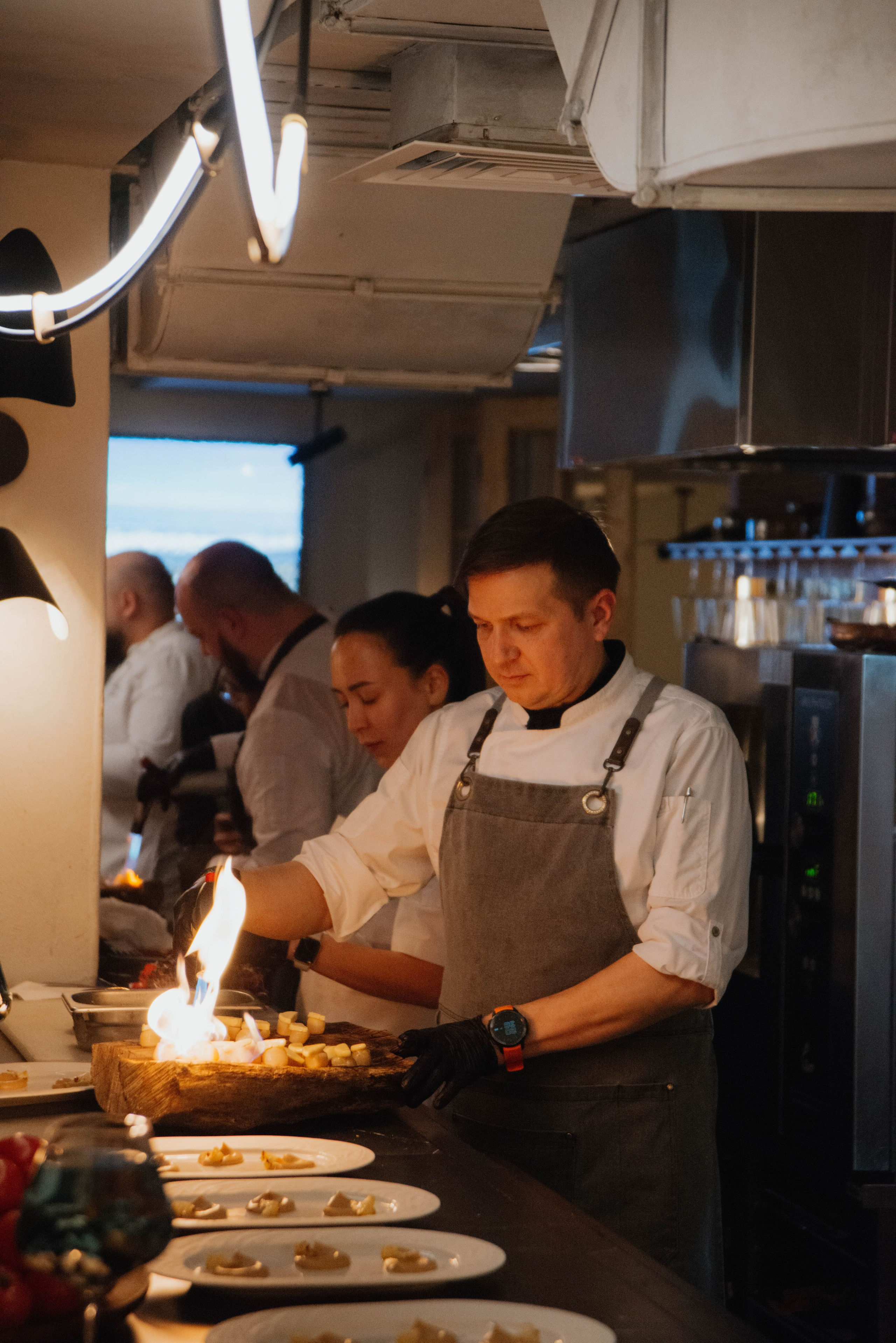 Шеф-тейбл в ресторане Ливингстон. Ксения Glossa. Портретный и репортажный фотограф в Самаре