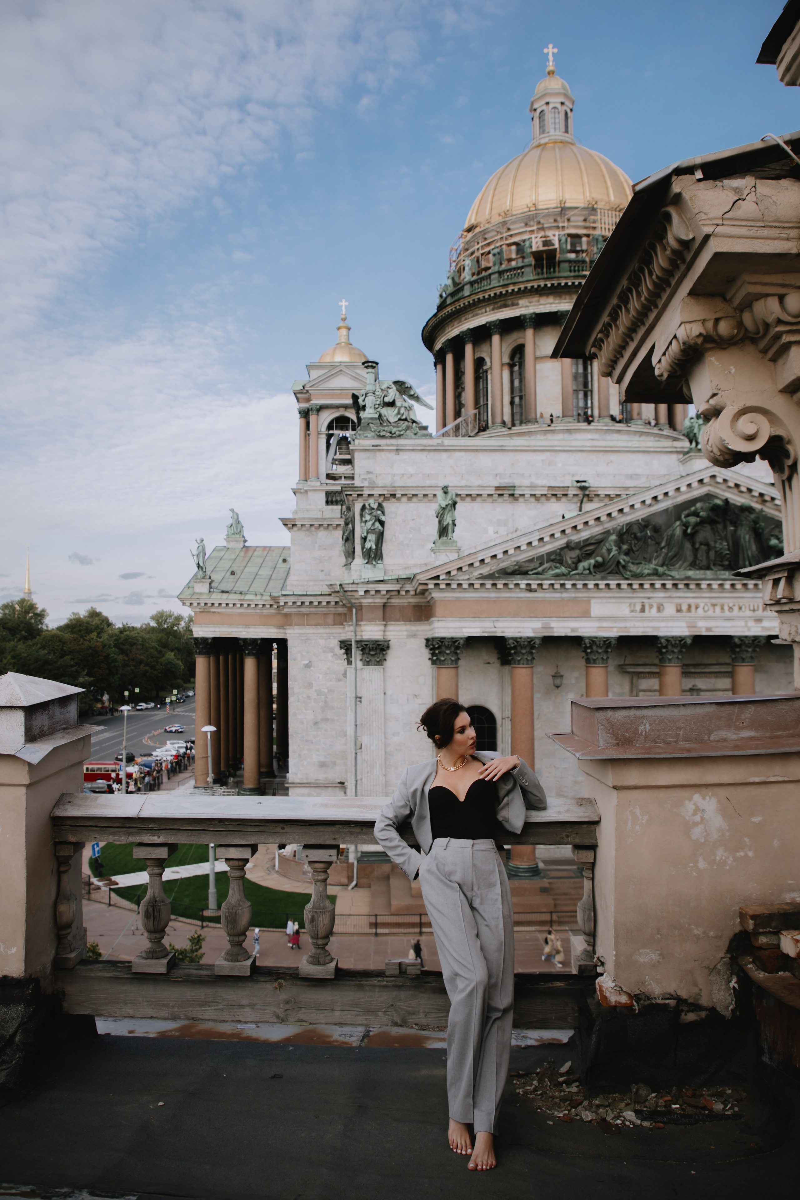 Вероника (съемка на крыше). Фотограф в Москве и Санкт-Петербурге Дарина