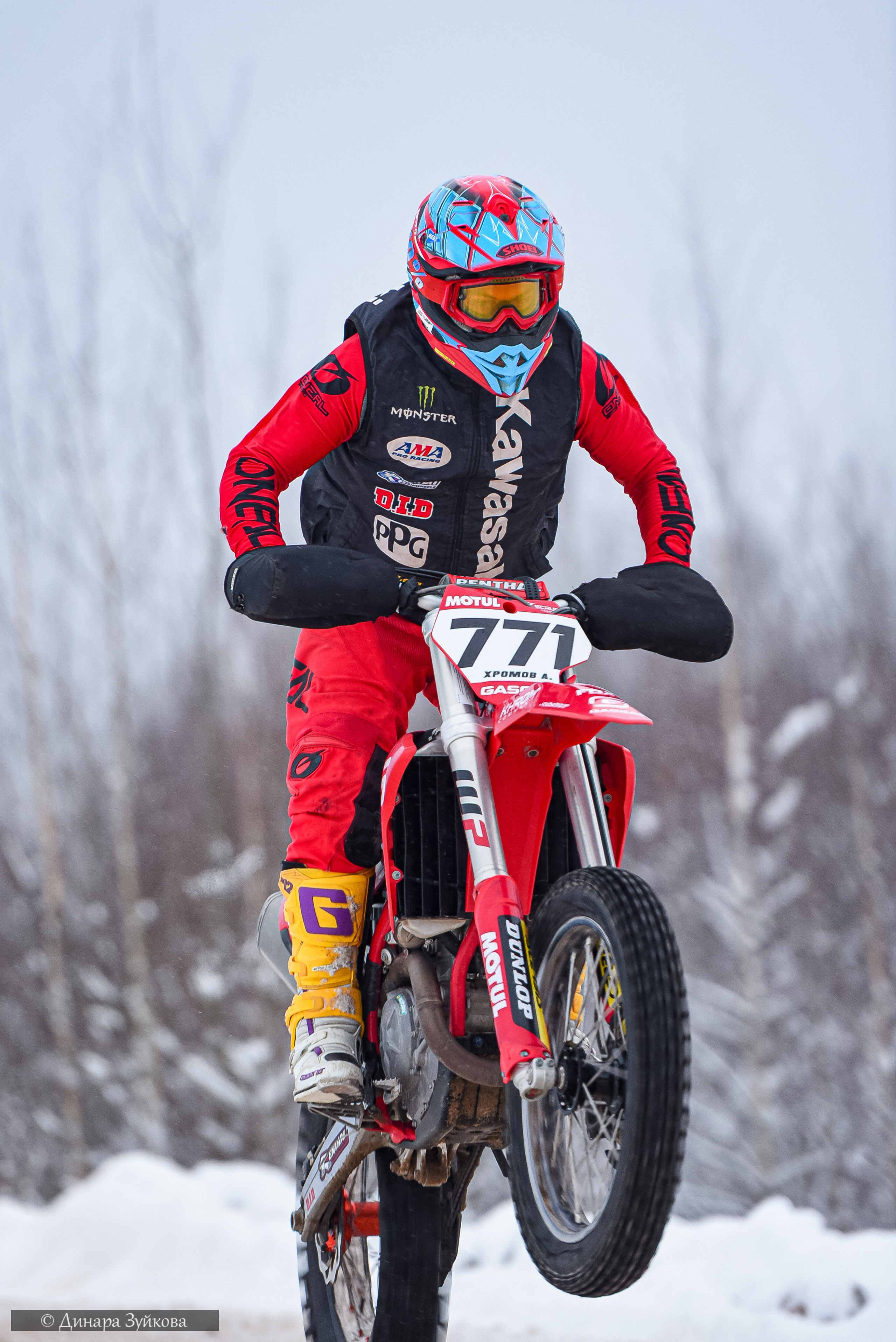 Новогодний мотокросс г. Вязники. Мотофотограф в Нижнем Новгороде Динара Зуйкова