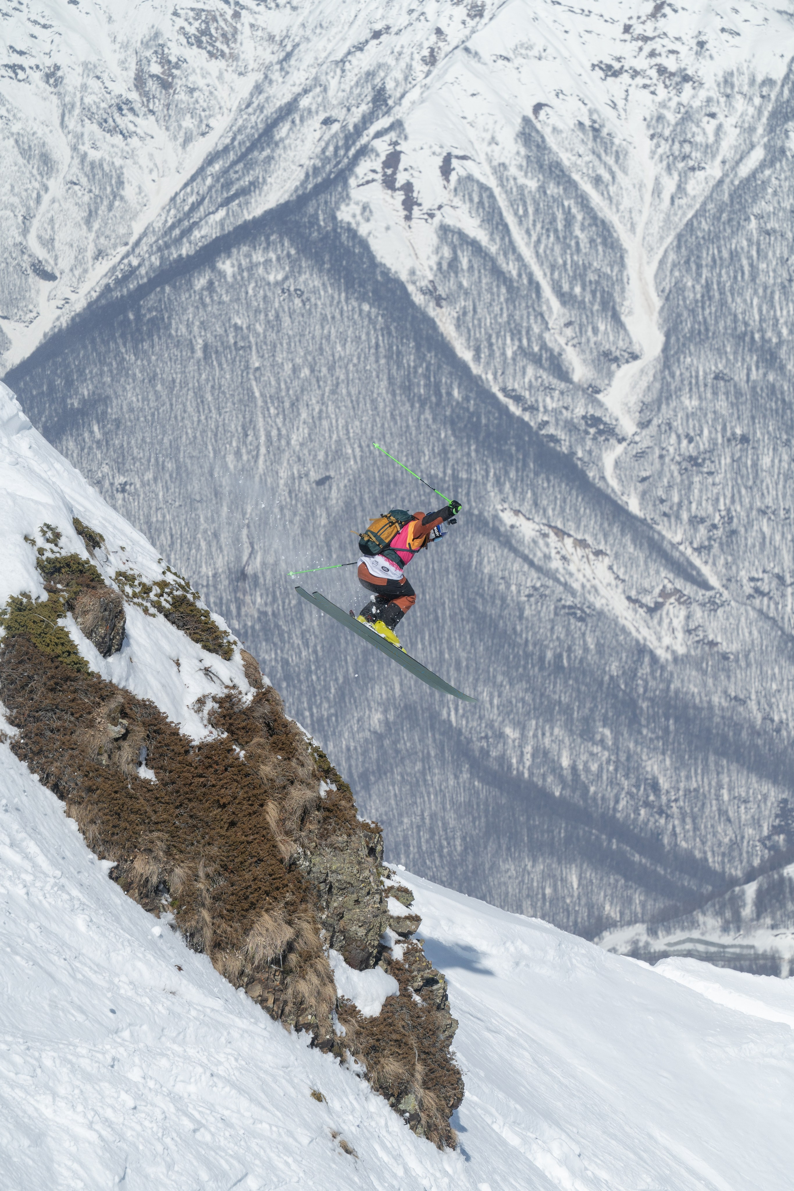Freeride World Qualifier Rosa Khutor 2023. Репортажный фотограф в Красной Поляне и Сочи Павлюченко Екатерина