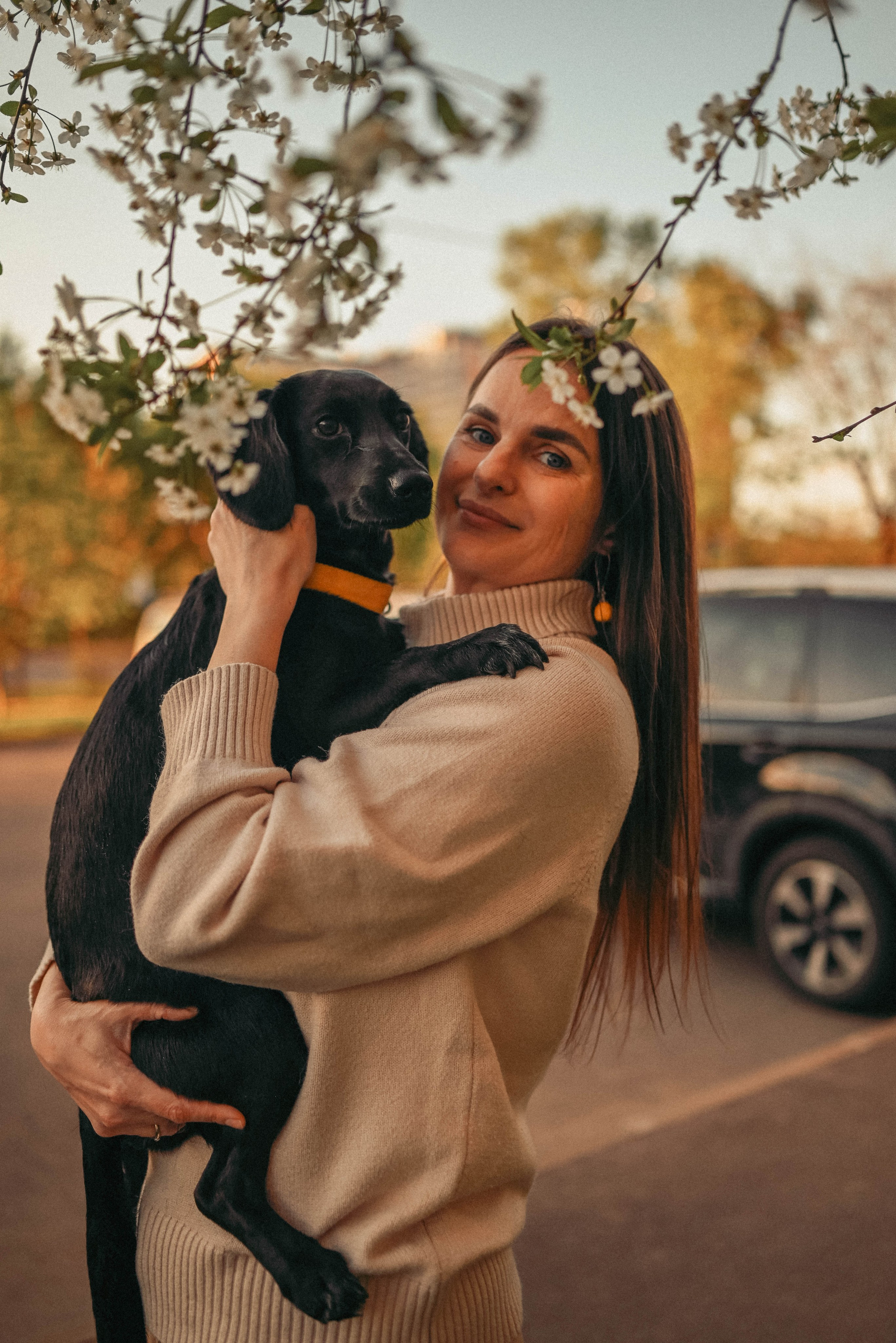 Прогулка с пушистым другом. Семейный фотограф в Москве Люберцах Ирина Вронская