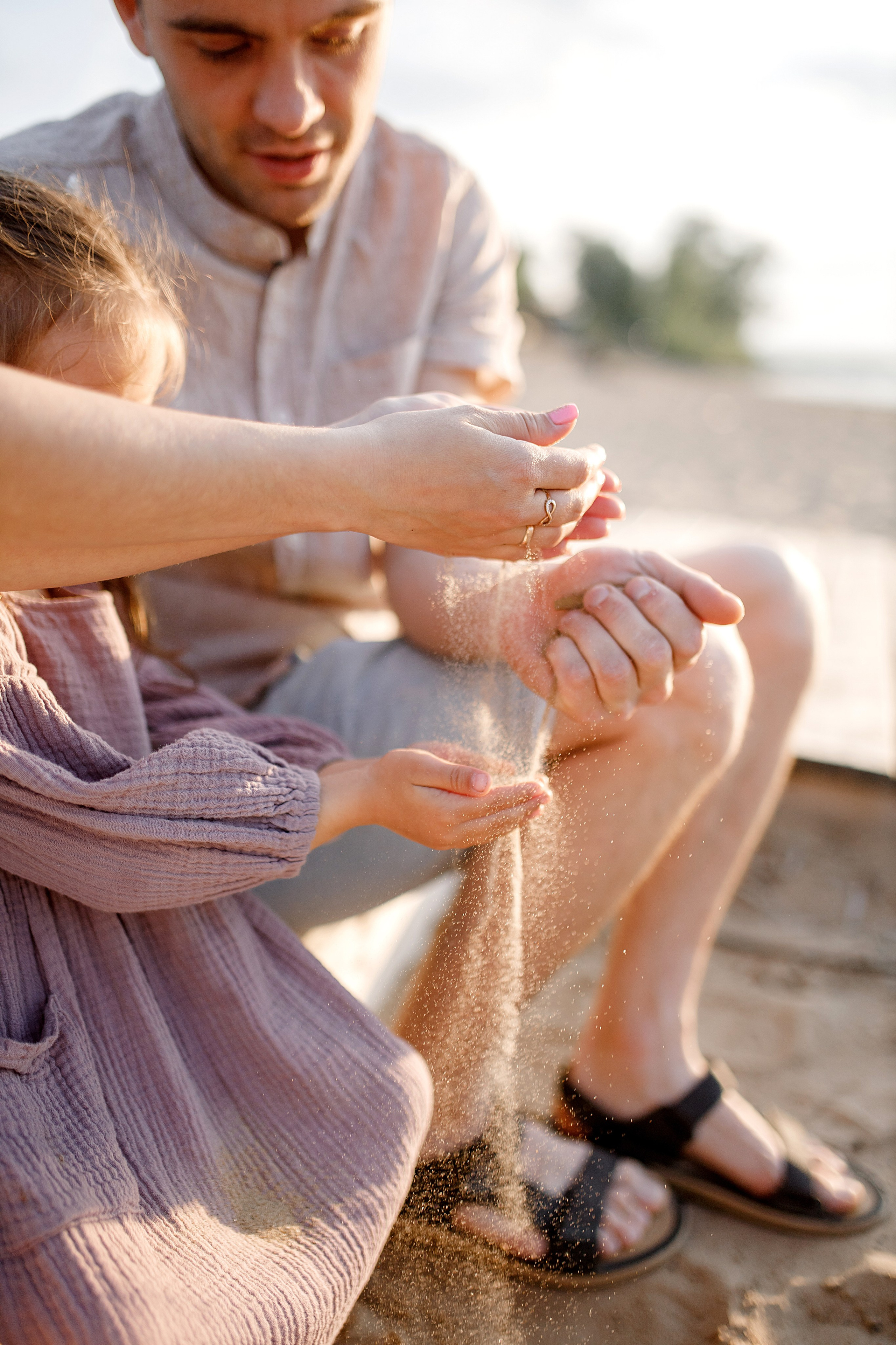 Семейная съёмка на пляже. Свадебный и семейный фотограф в Казани Алина Гилазиева
