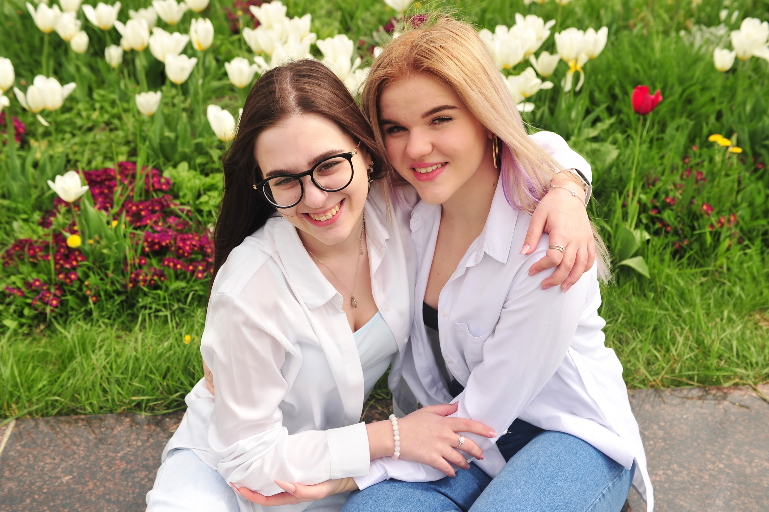 Последний Звонок на Поклонной Горе (уличная фотосессия 9-классников). Свадебный и семейный фотограф в Москве Ирина Гончарова