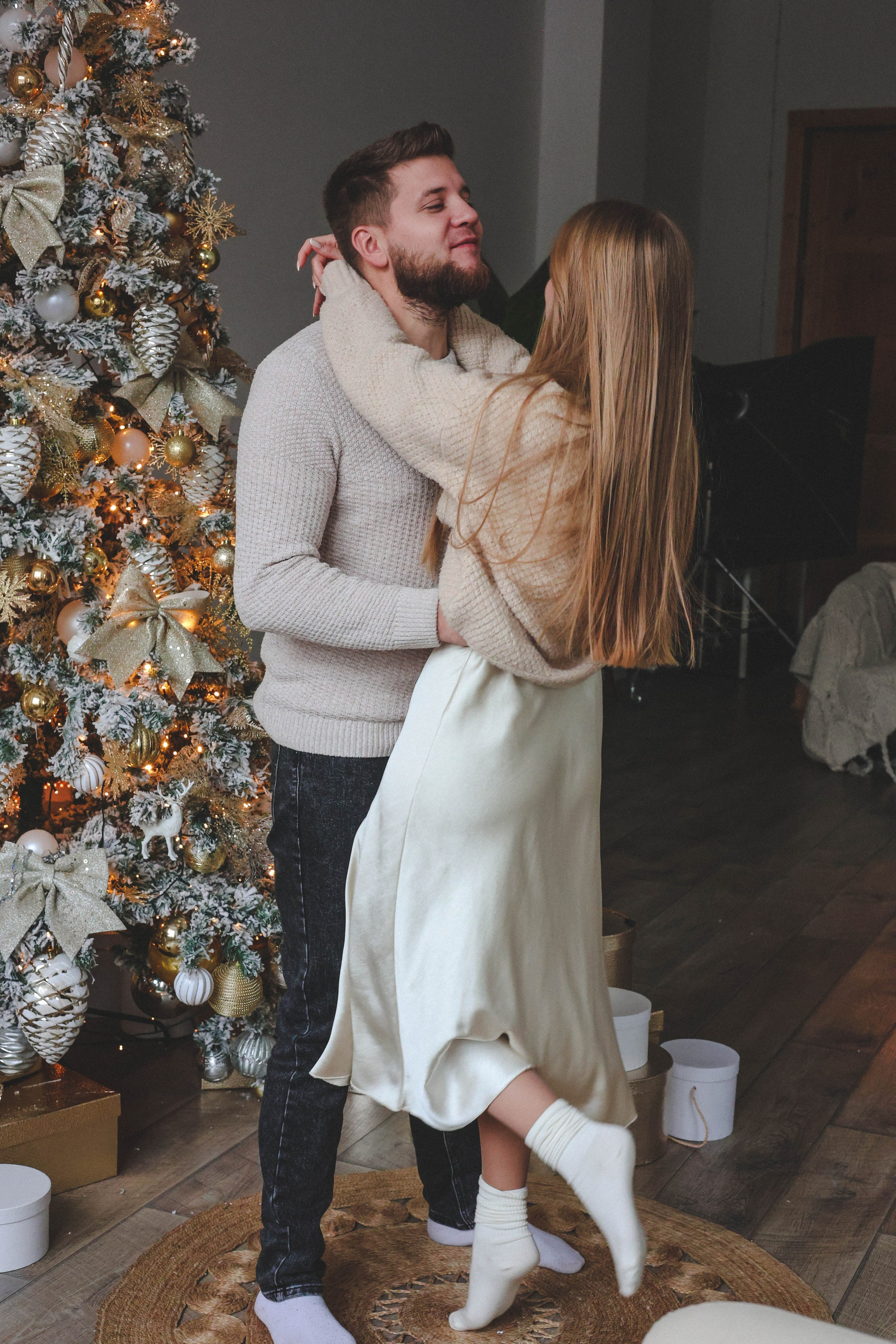 Новогодняя история «Кира и ее семья». Фотограф в Москве Анастасия Калинина